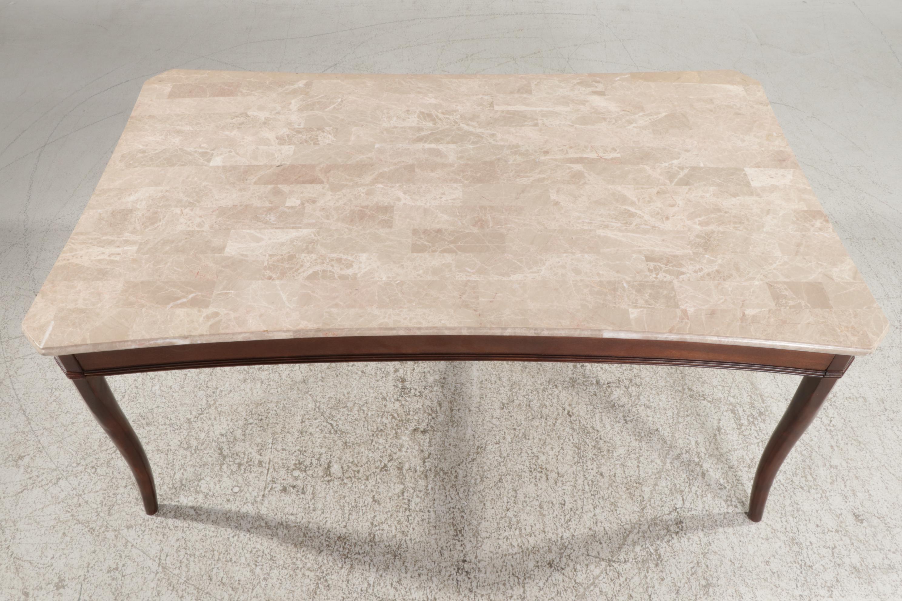 Tesselated Marble Top Dining Table, 21st Century