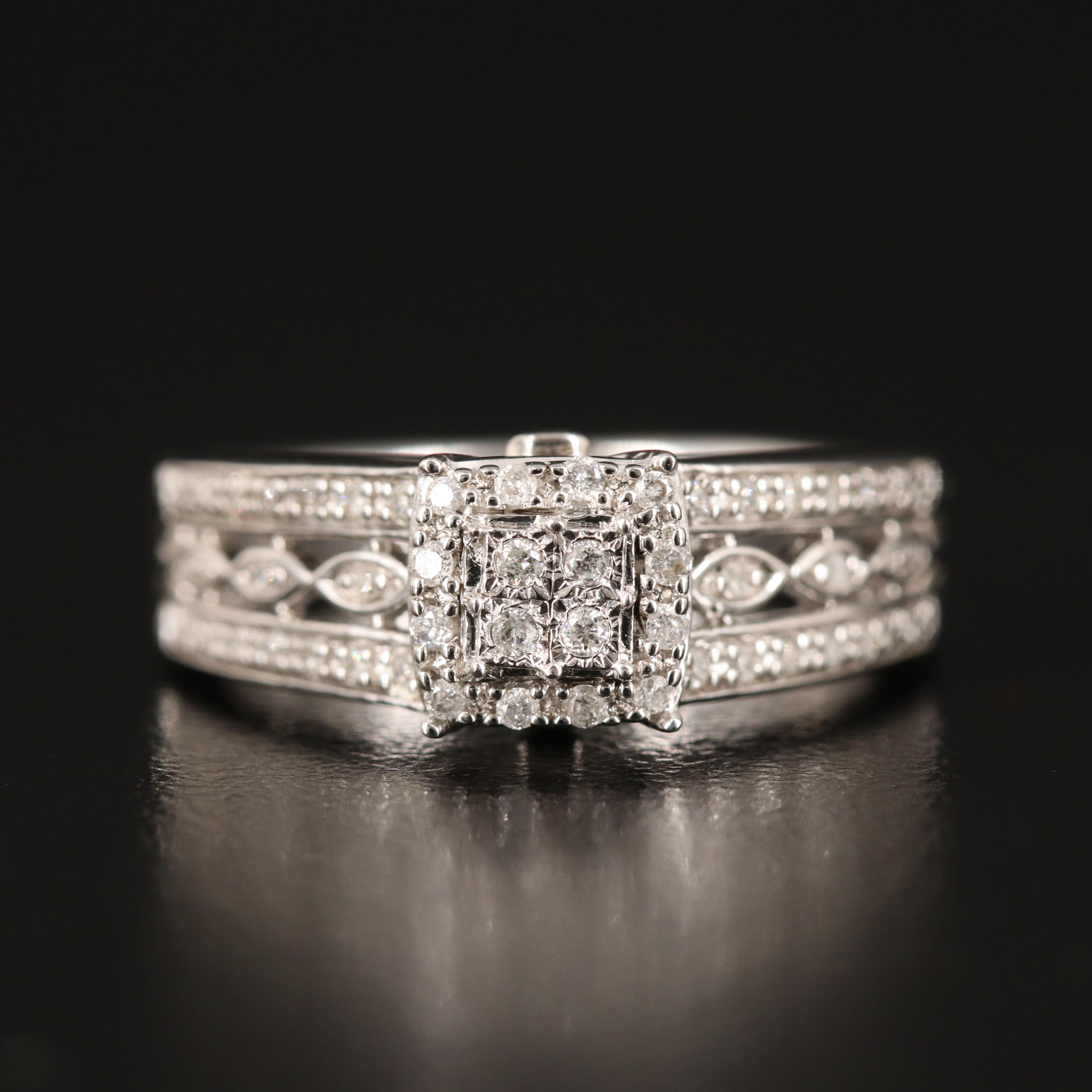 0.24 CTW Diamond Ring in Sterling