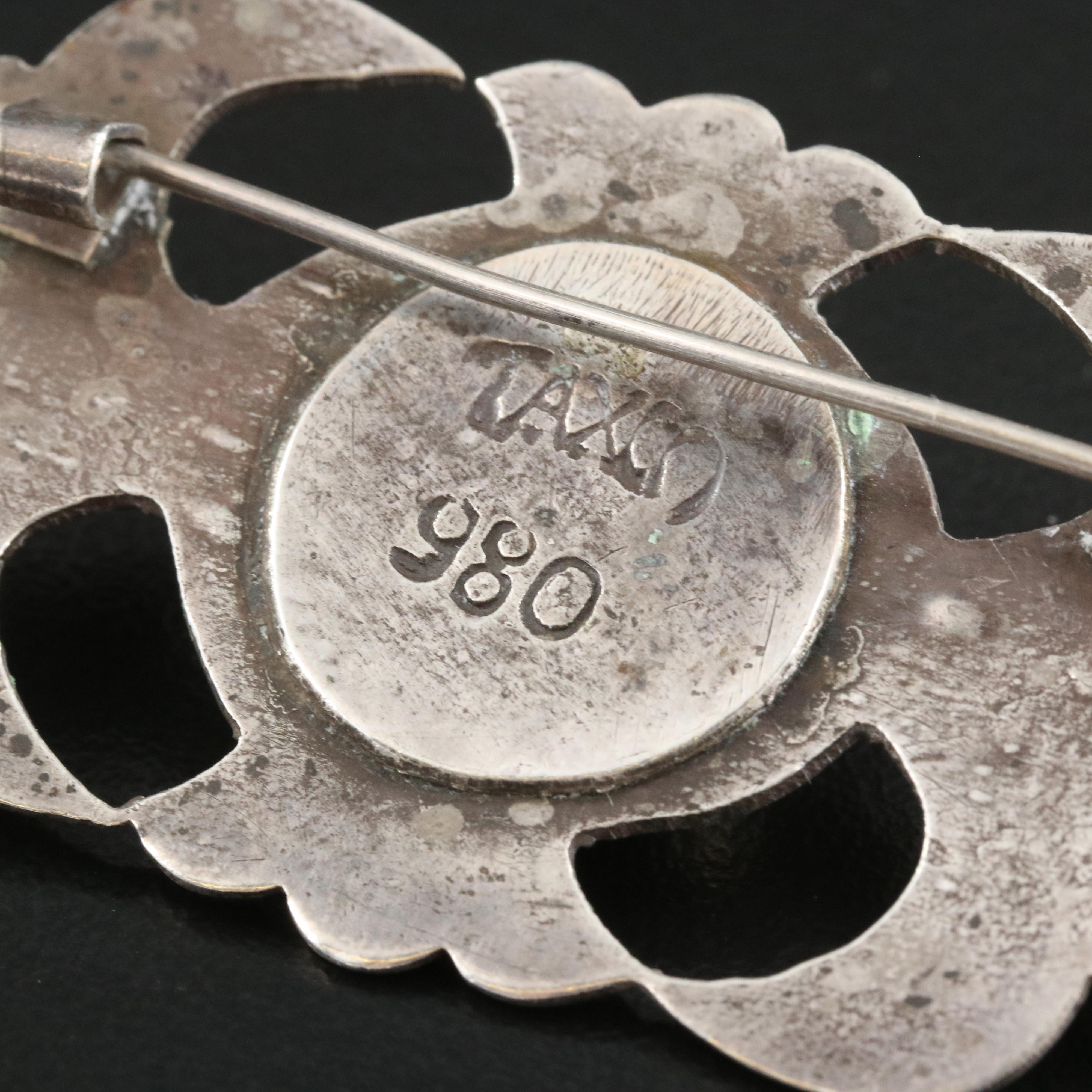 Sterling, 800 and 980 Silver Jewelry Featuring Black Onyx and Lapis Lazuli