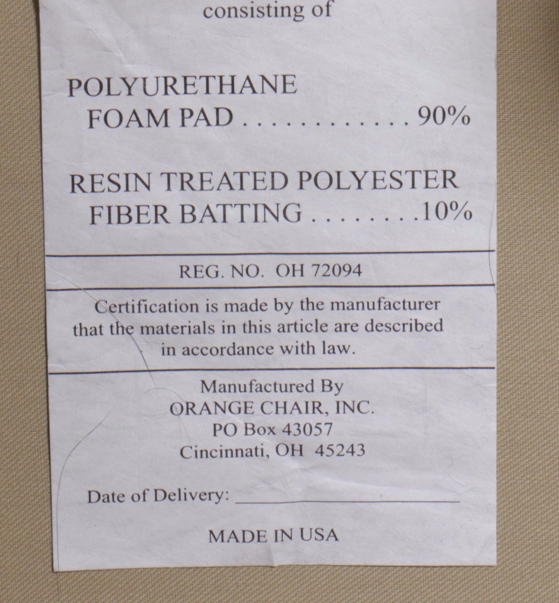 Orange Chair Inc. George III Style Mahogany and Custom-Upholstered Loveseat