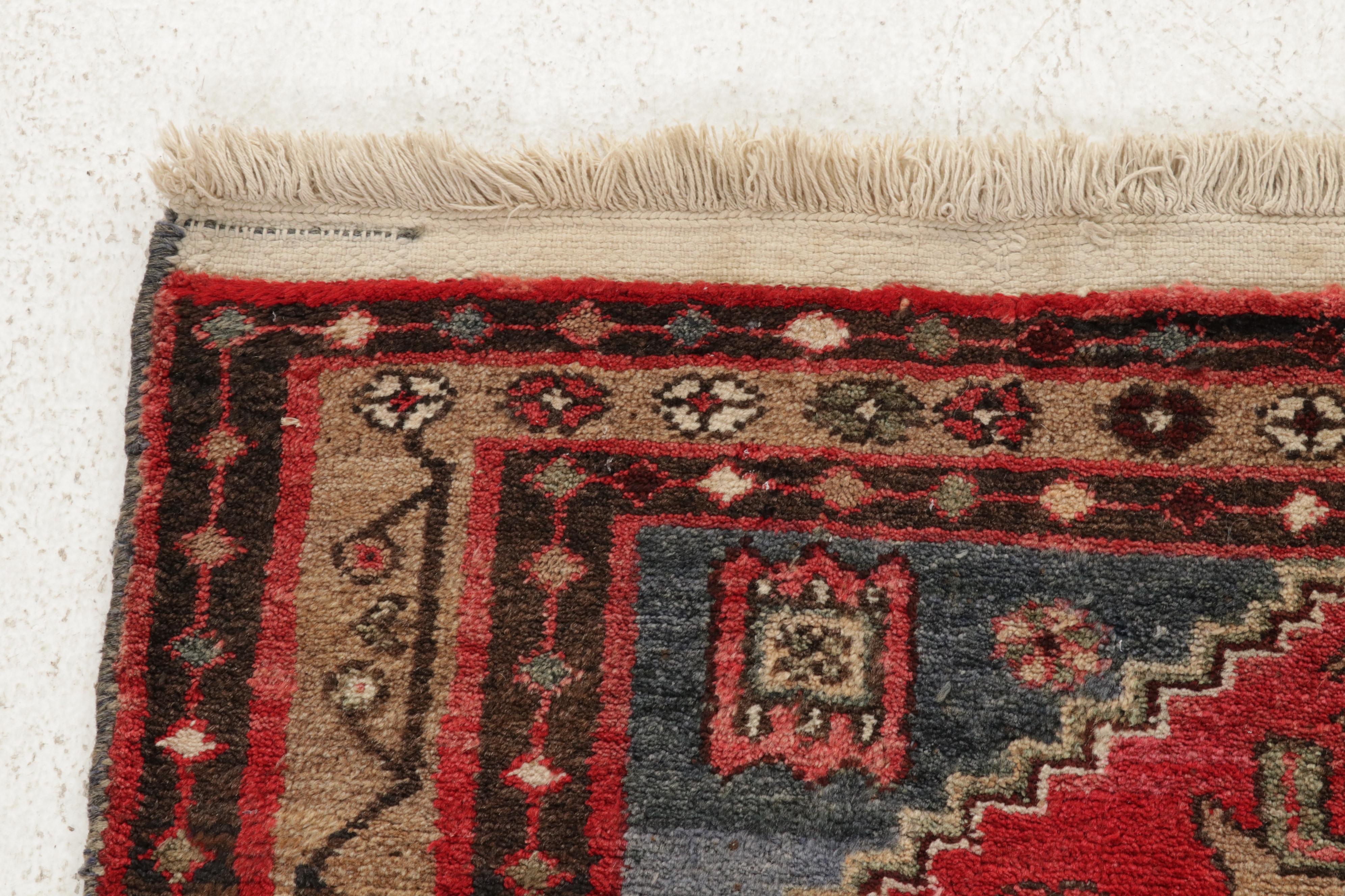 3'3 x 5'9 Hand-Knotted Persian Zanjan Rug, 1920s