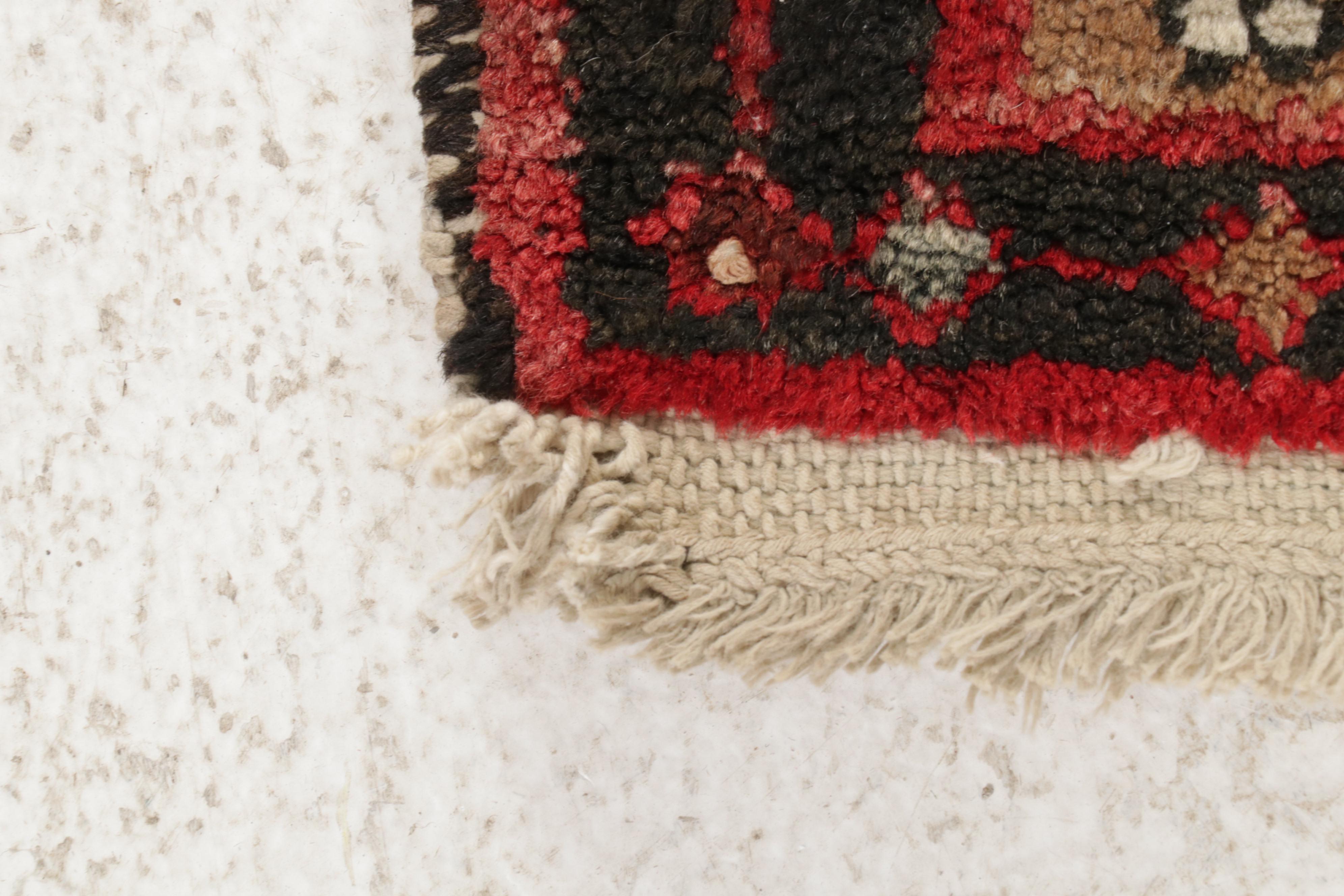 3'3 x 5'9 Hand-Knotted Persian Zanjan Rug, 1920s