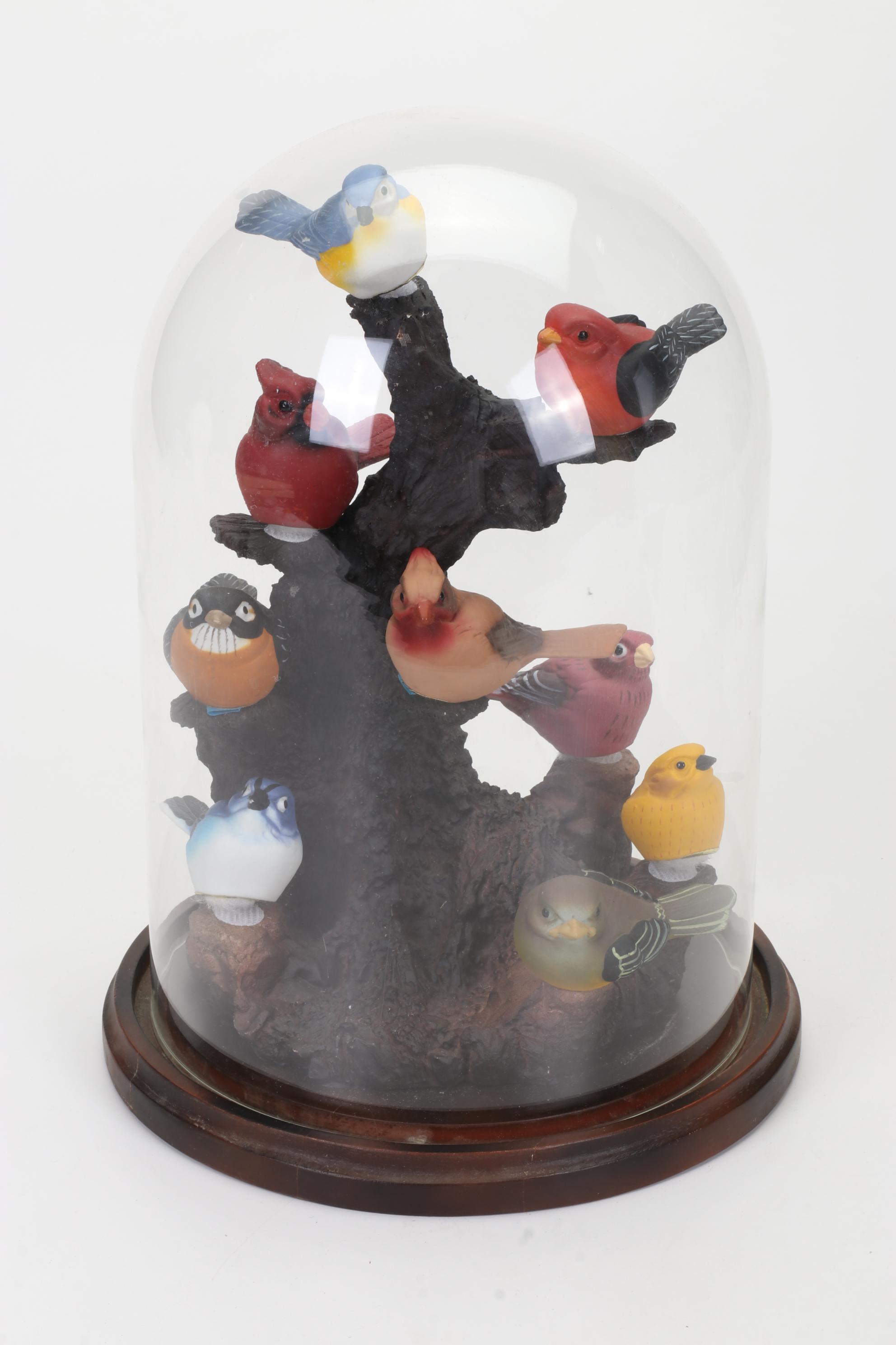 U.S.Commemorative Fine Art Gallery Porcelain Birds & LE. Smith Glass Plates