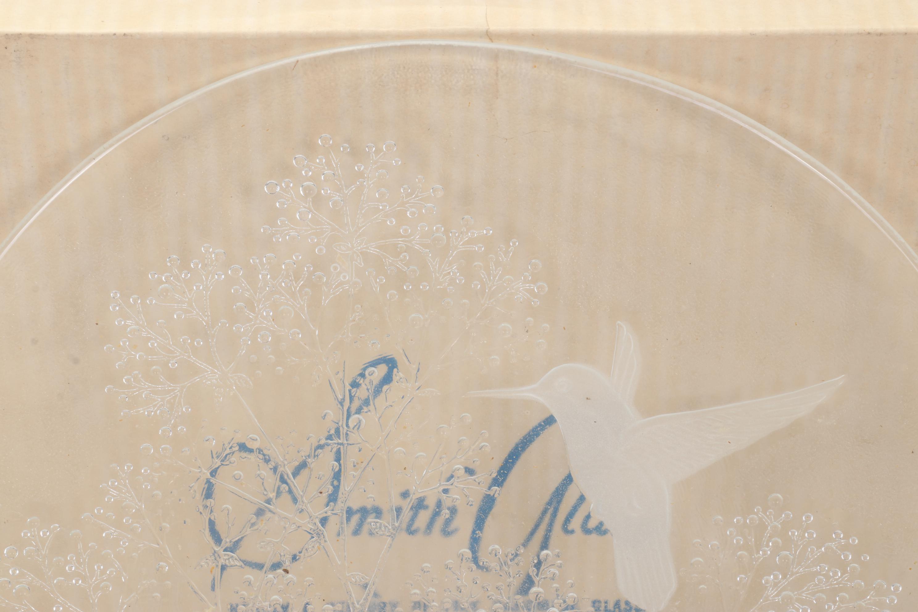 U.S.Commemorative Fine Art Gallery Porcelain Birds & LE. Smith Glass Plates