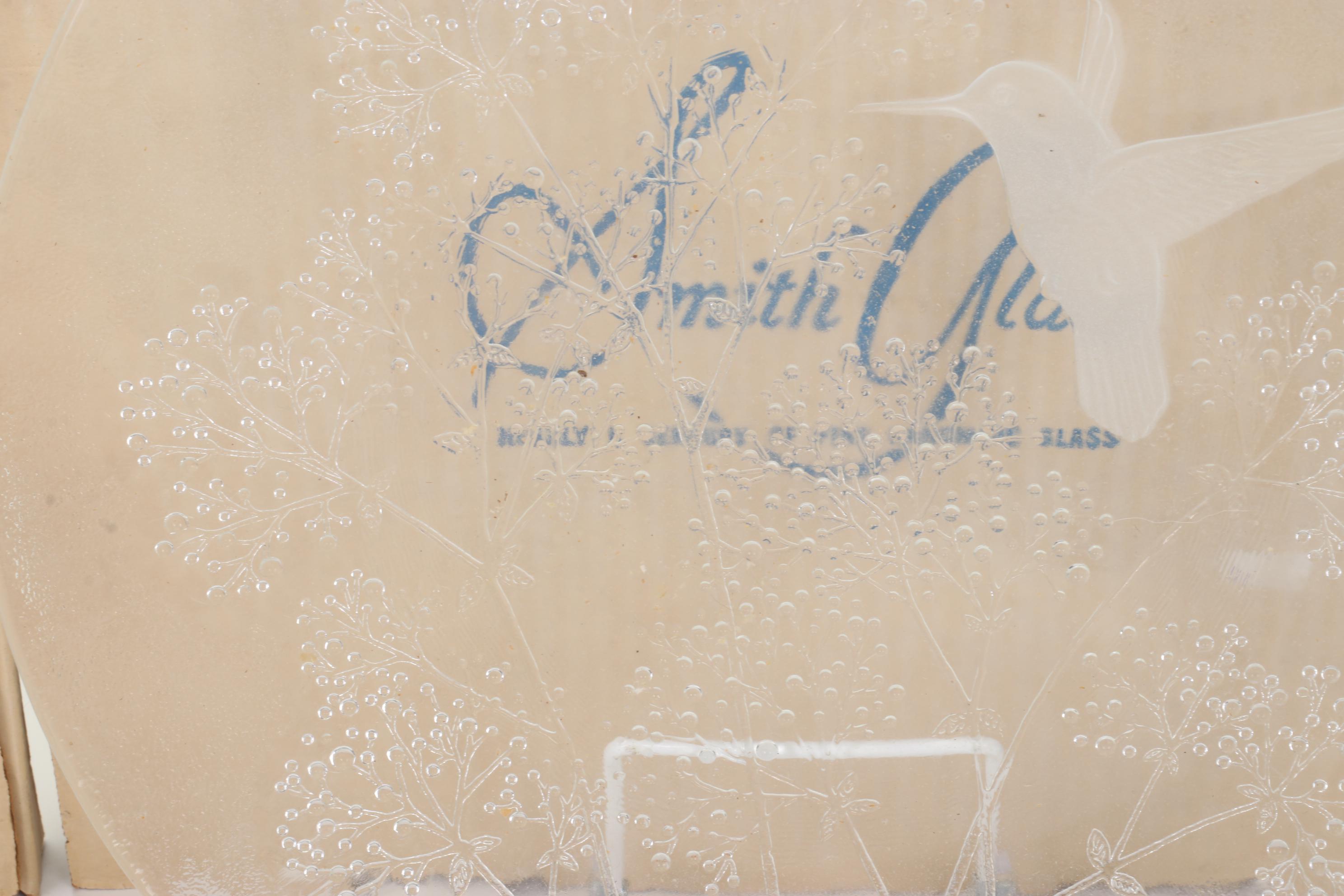 U.S.Commemorative Fine Art Gallery Porcelain Birds & LE. Smith Glass Plates