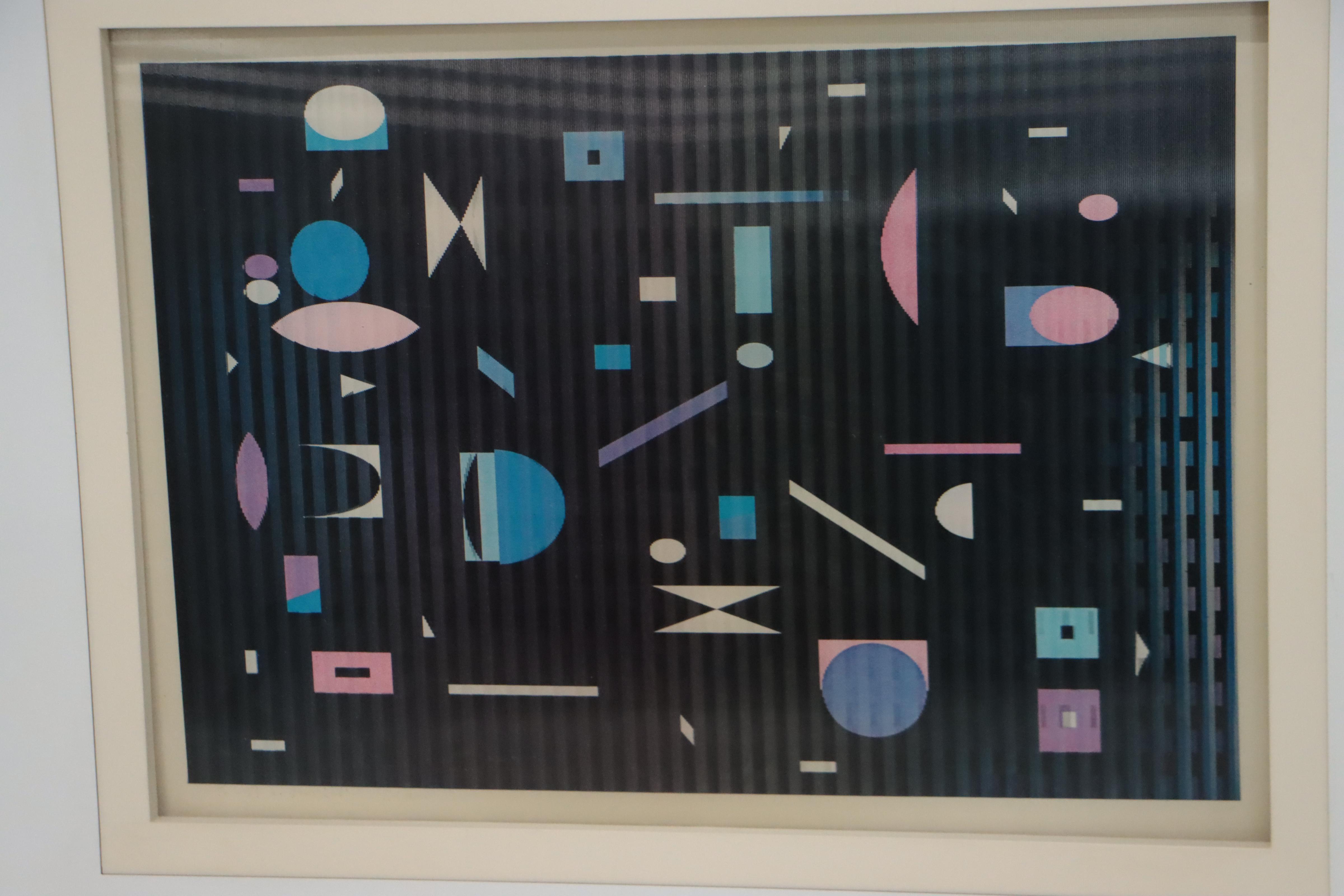 Yaacov Agam Abstract Agamograph "Fond Marin"