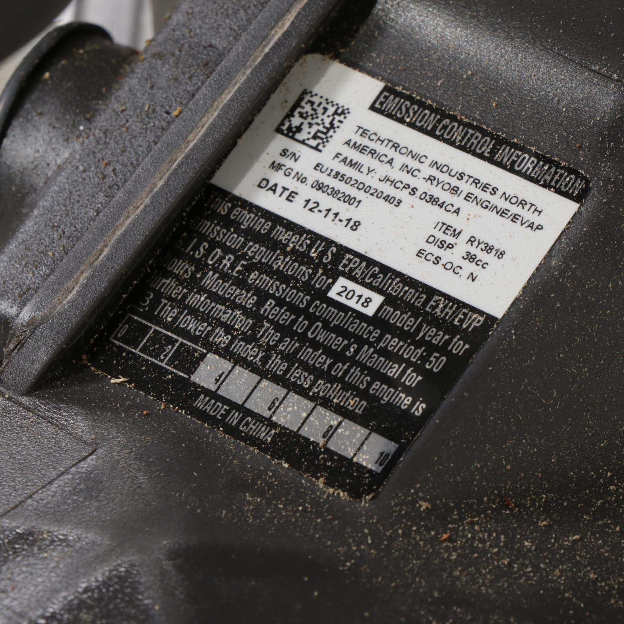 Ryobi 18-Inch Gas Powered Chainsaw, 21st Century