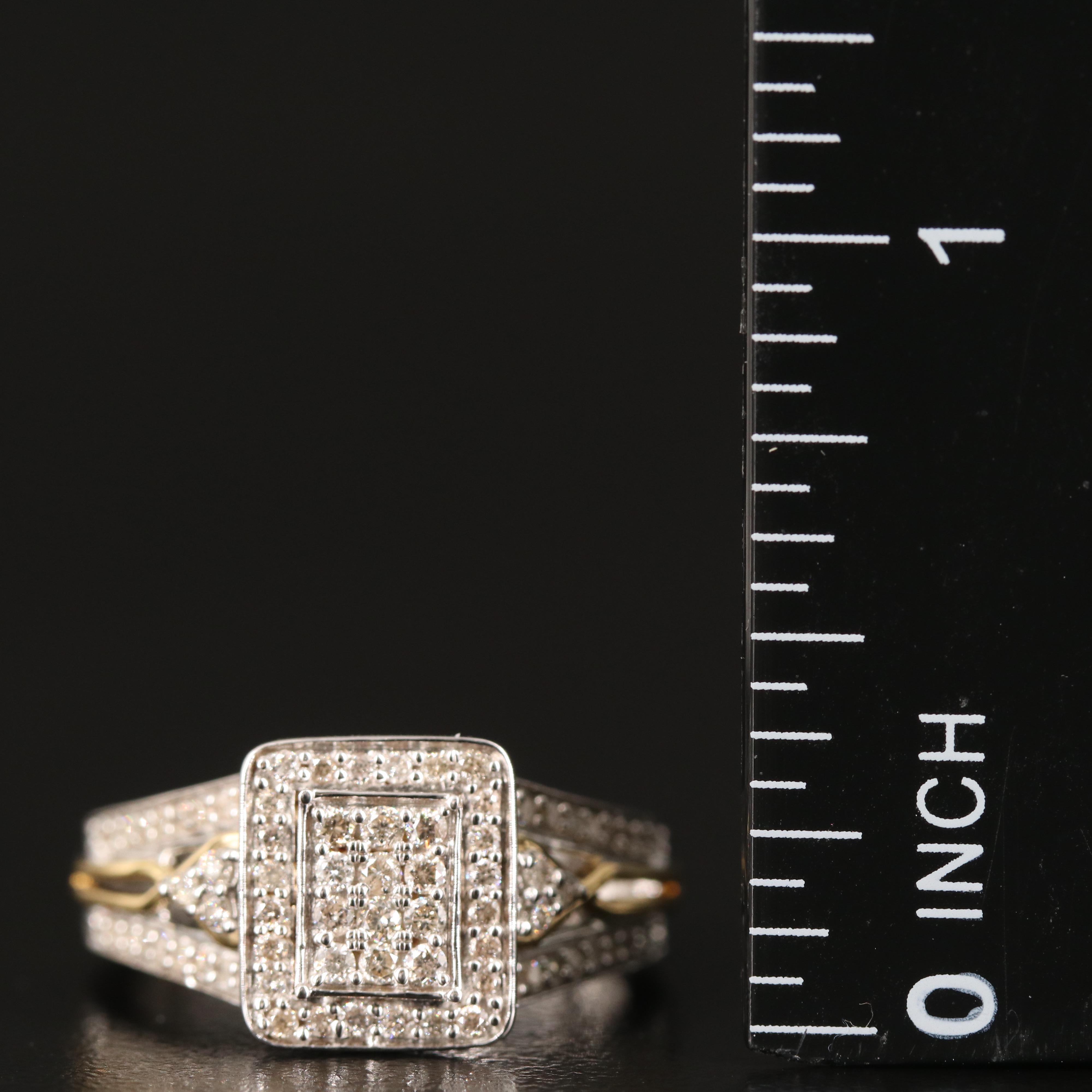 0.45 CTW Diamond Ring Set in Sterling