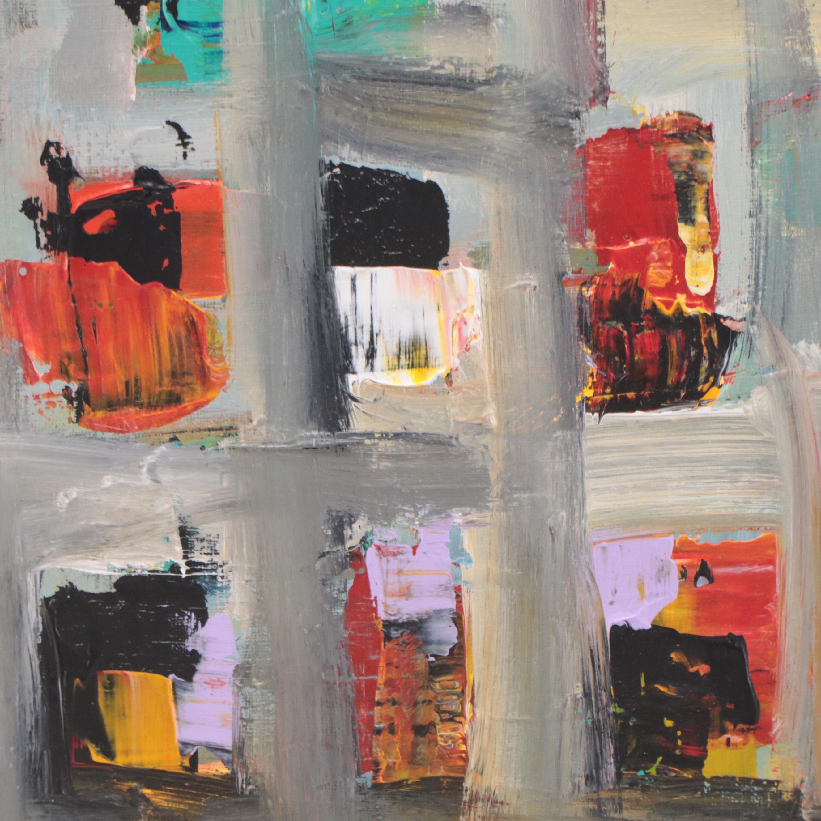 Leif Janek Abstract Acrylic Painting, 21st Century