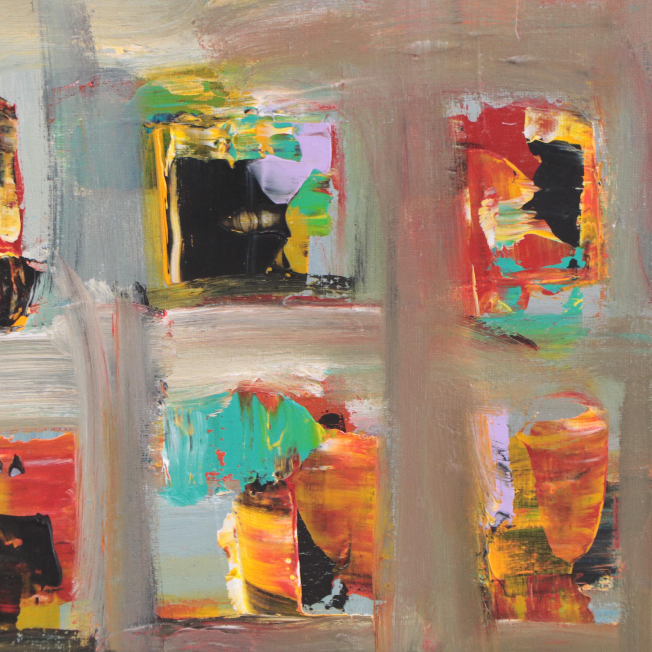 Leif Janek Abstract Acrylic Painting, 21st Century