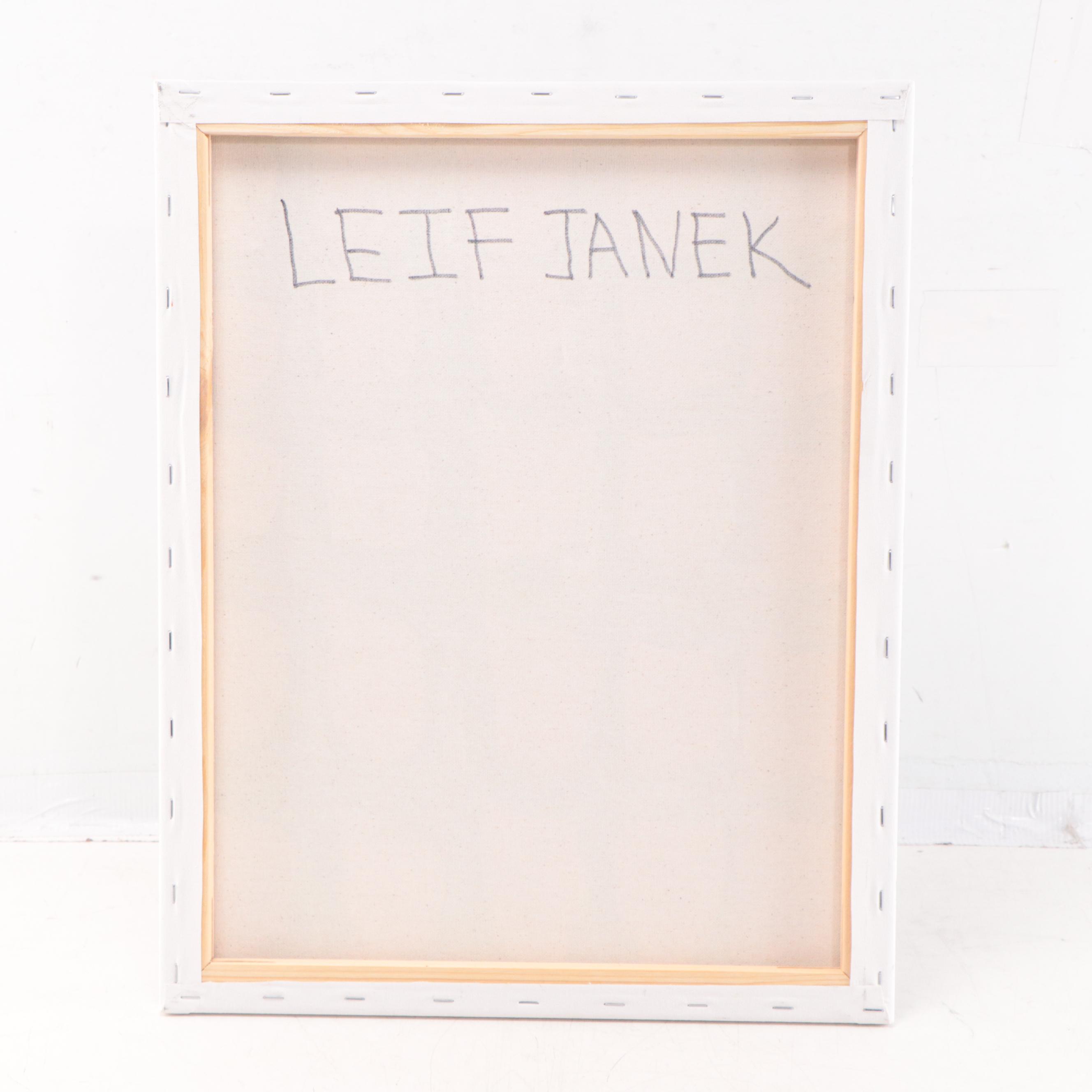 Leif Janek Abstract Acrylic Painting, 21st Century