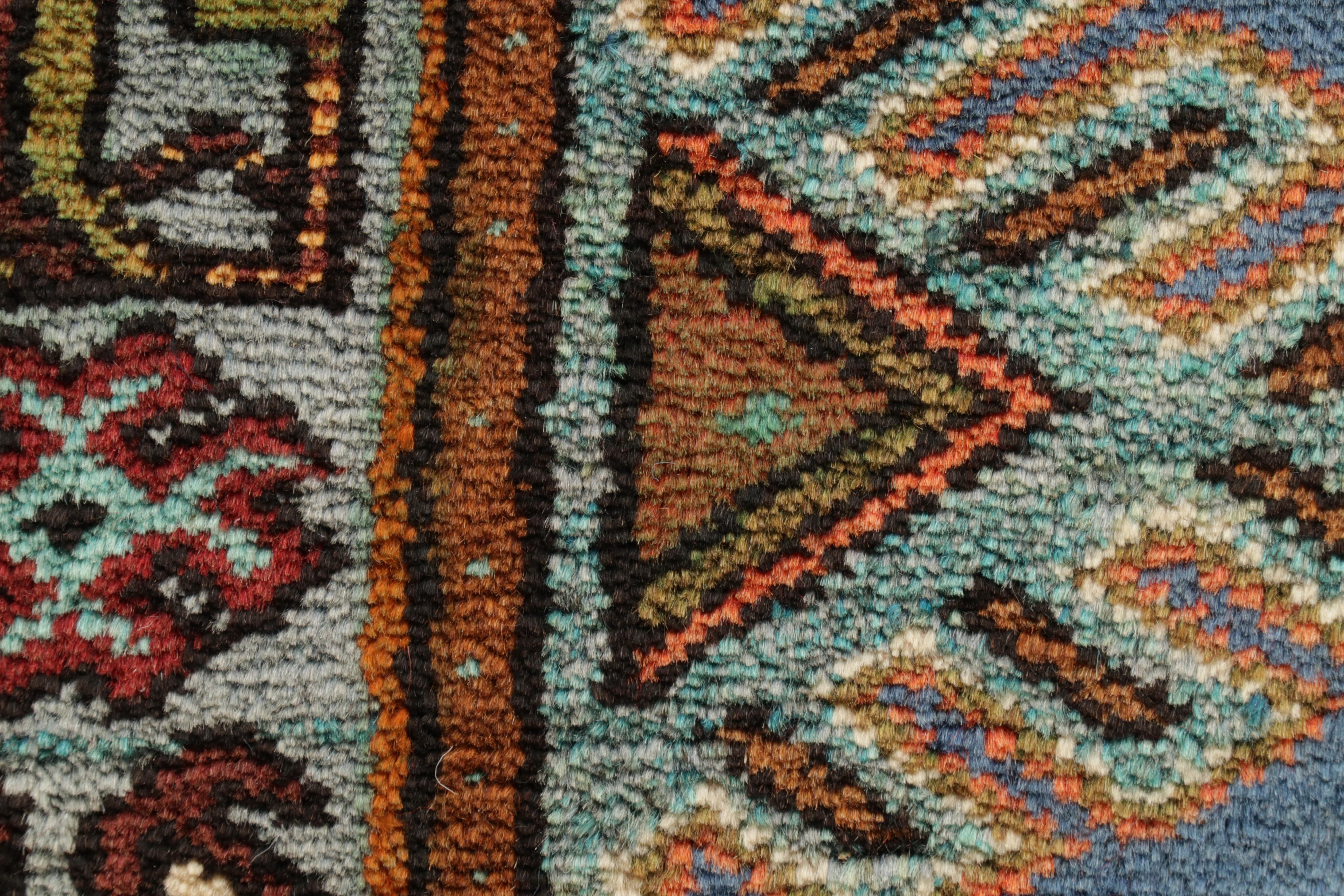 2'9 x 4'10 Hand-Knotted Viss Style Persian Northwest Village Rug, 1960s