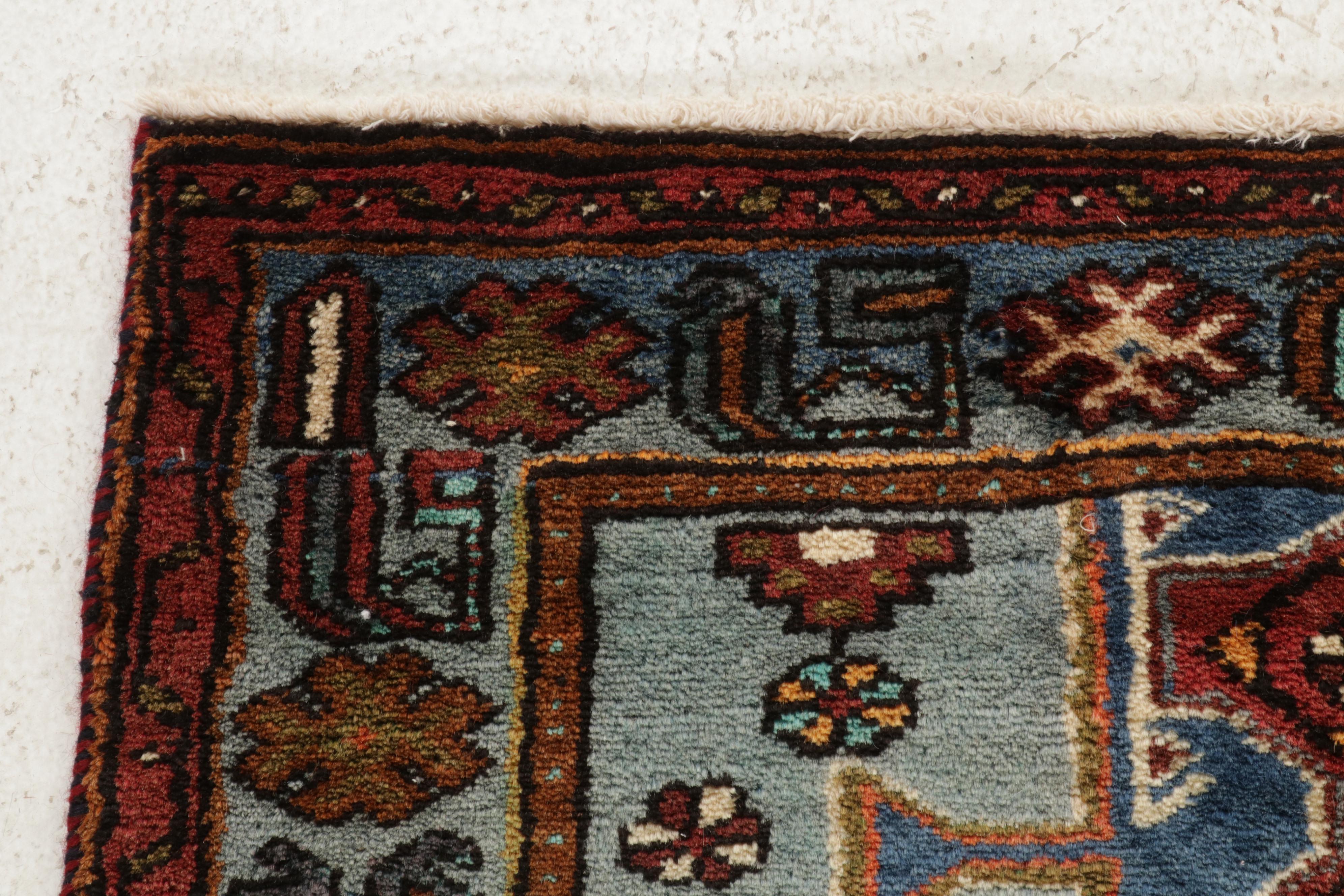 2'9 x 4'10 Hand-Knotted Viss Style Persian Northwest Village Rug, 1960s