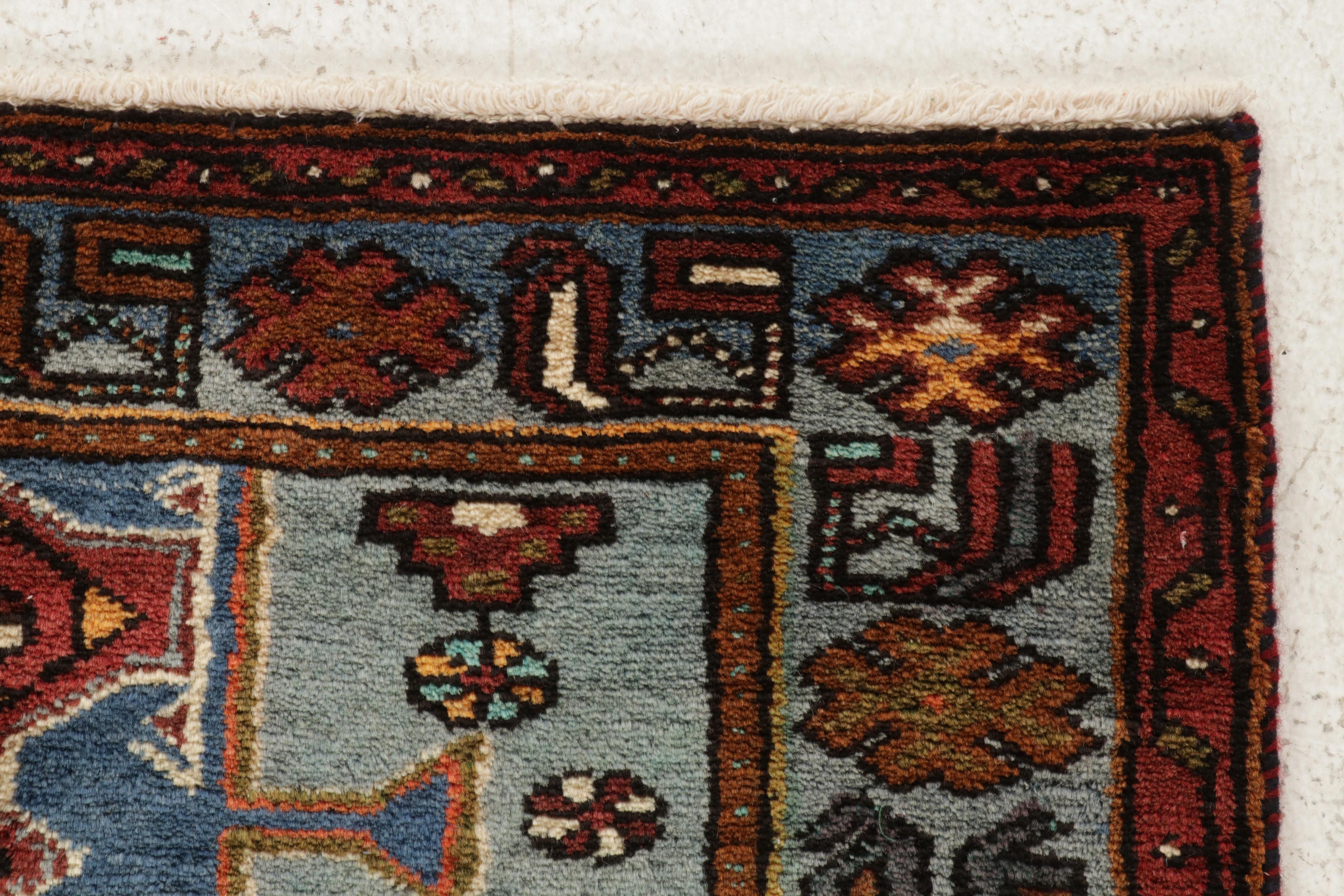 2'9 x 4'10 Hand-Knotted Viss Style Persian Northwest Village Rug, 1960s