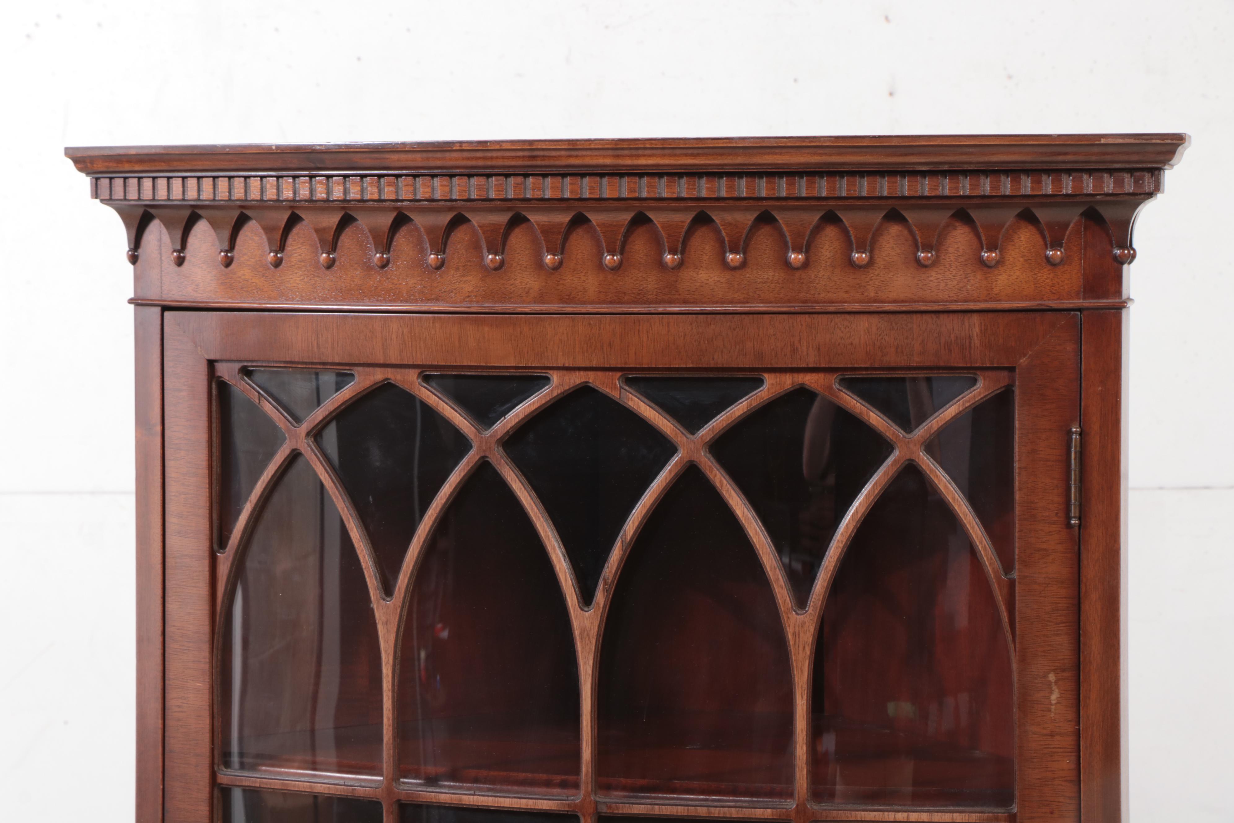 Robert W. Irwin Co. Federal Style Mahogany Corner Cabinet