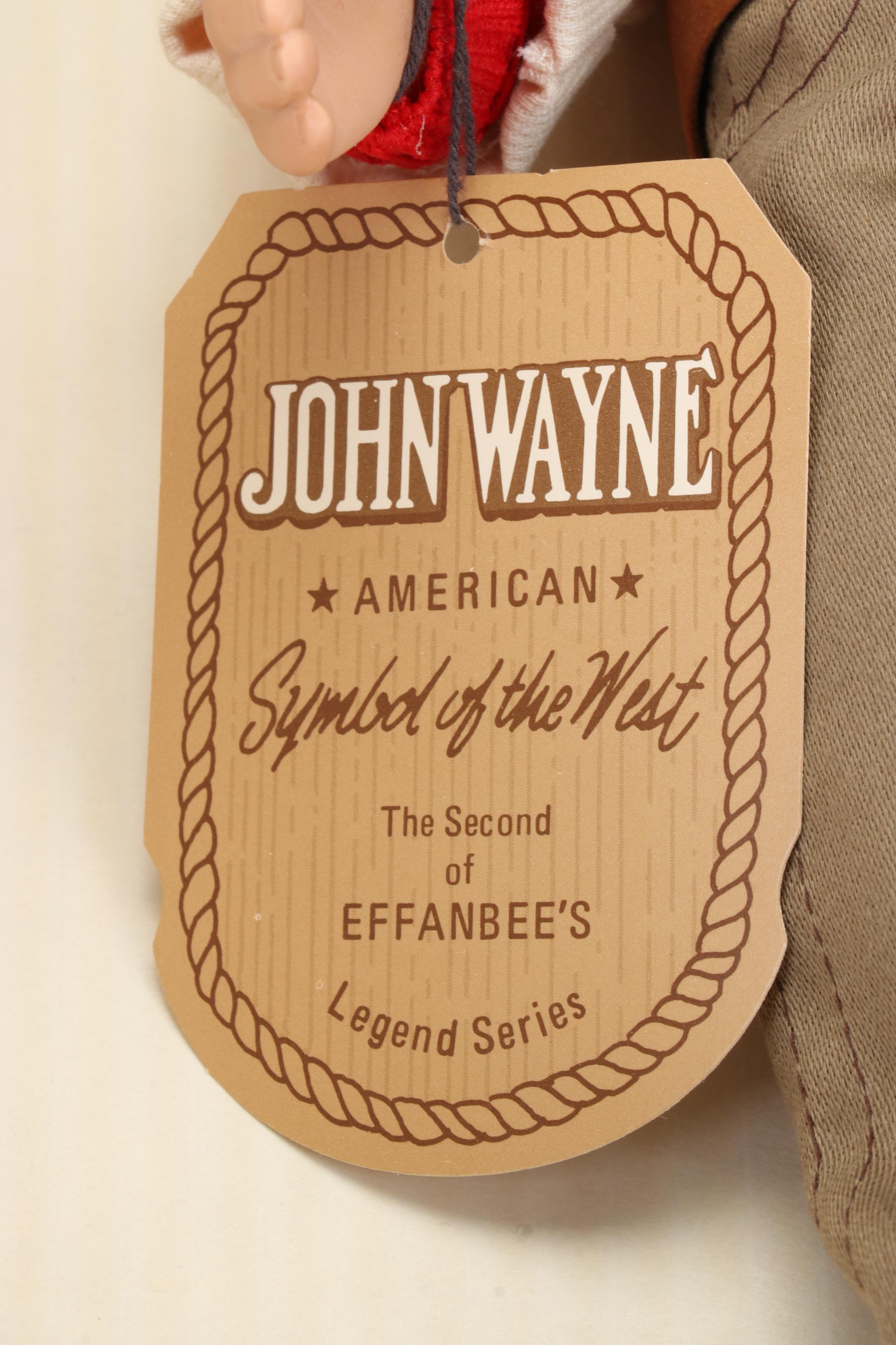 Franklin Mint "The Duke" Heirloom Collector Plate & Effanbee "John Wayne" Doll