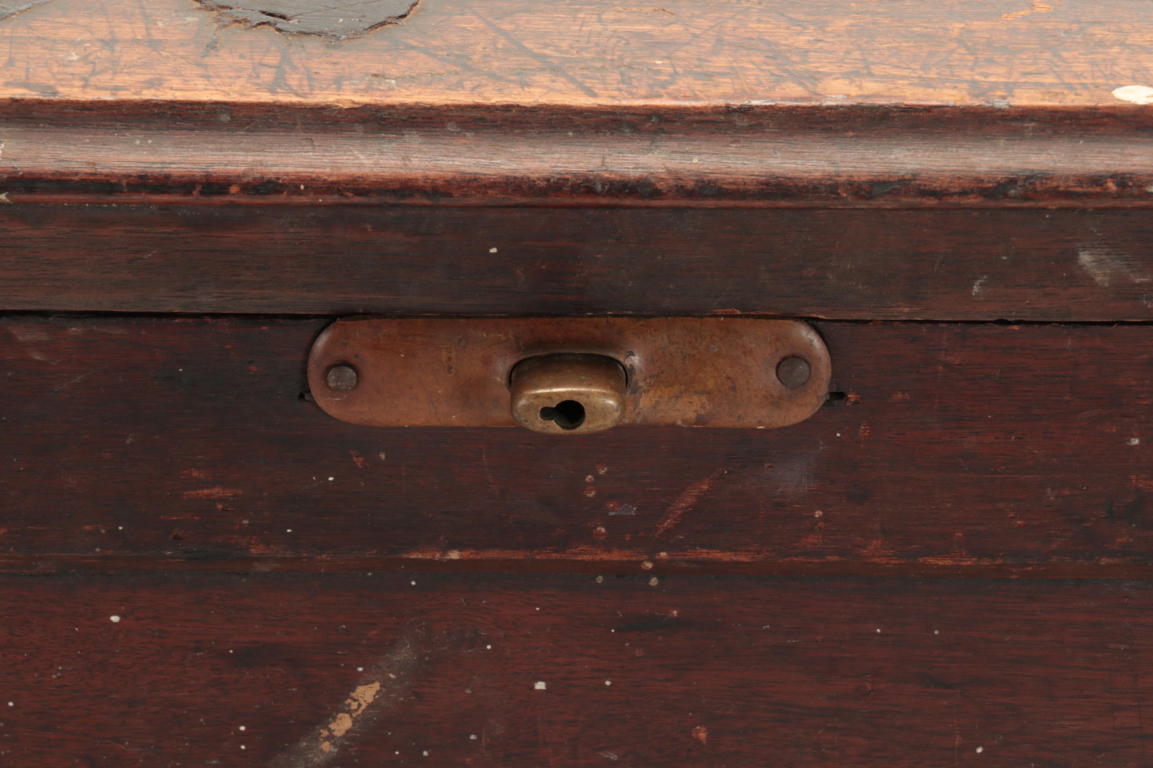 Victorian Walnut Tool Chest with Cobbler and Leather Working Tools