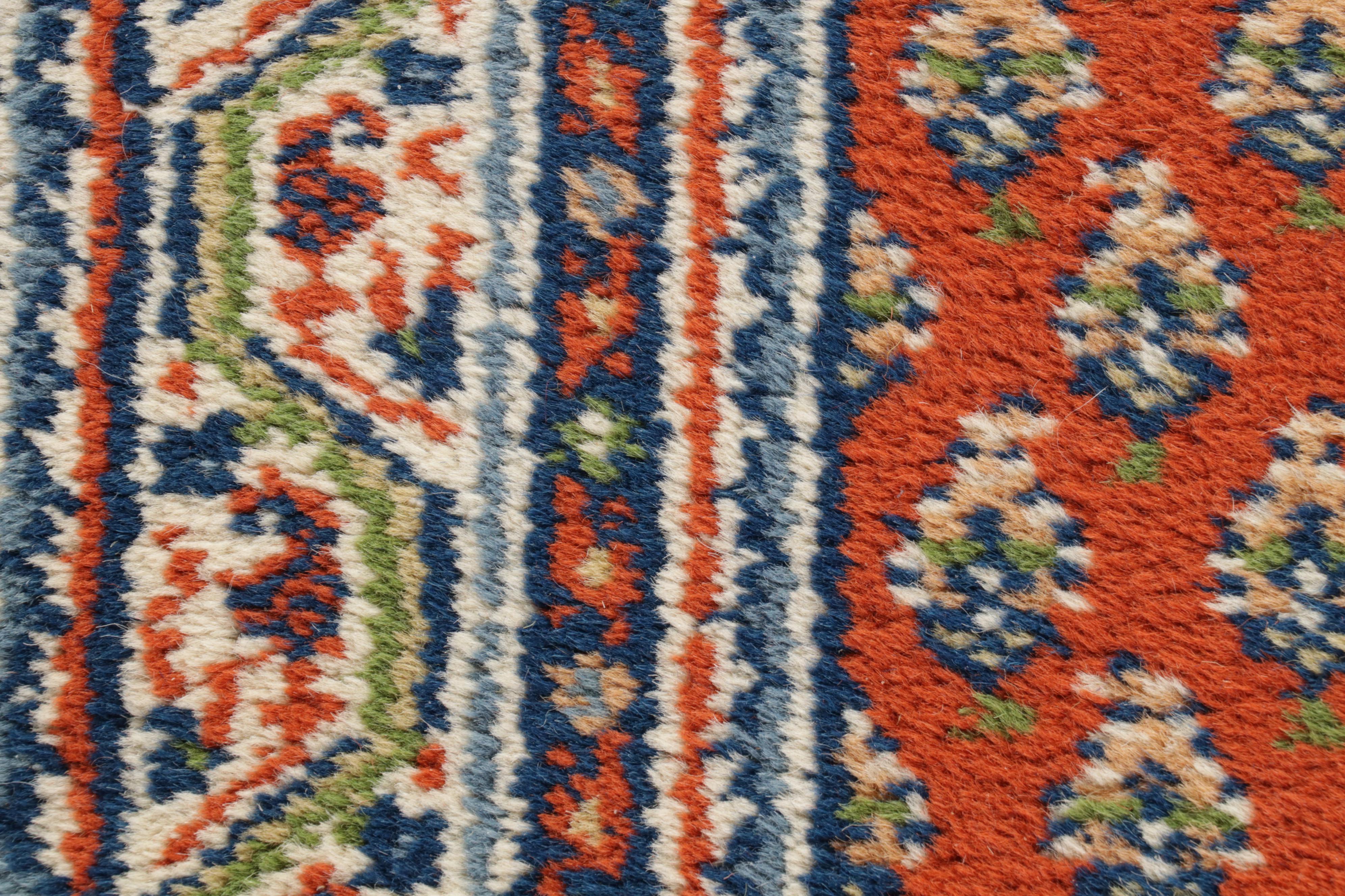 2'4 x 12'1 Hand-Knotted Persian Mir Seraband Runner, 1990s