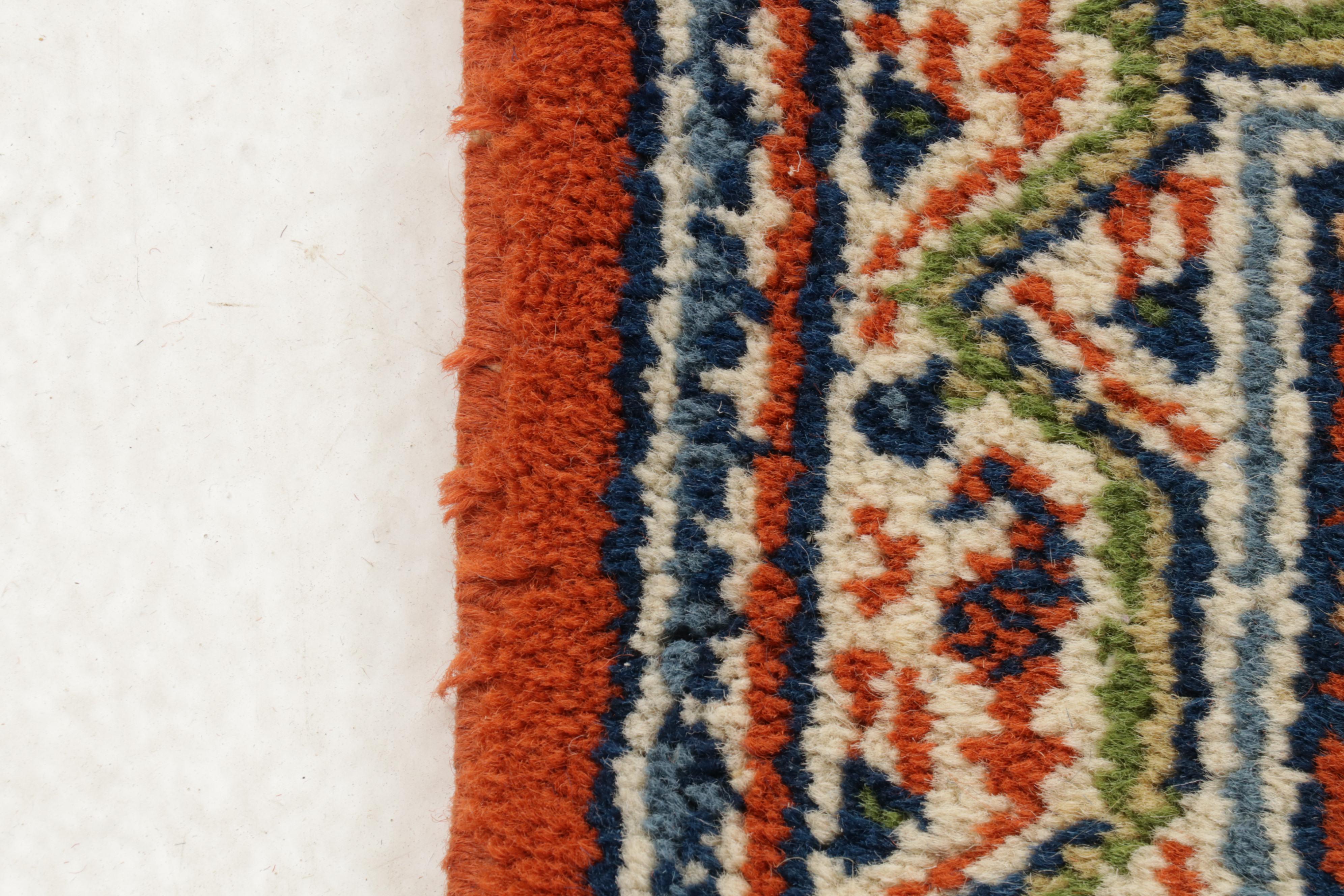 2'4 x 12'1 Hand-Knotted Persian Mir Seraband Runner, 1990s