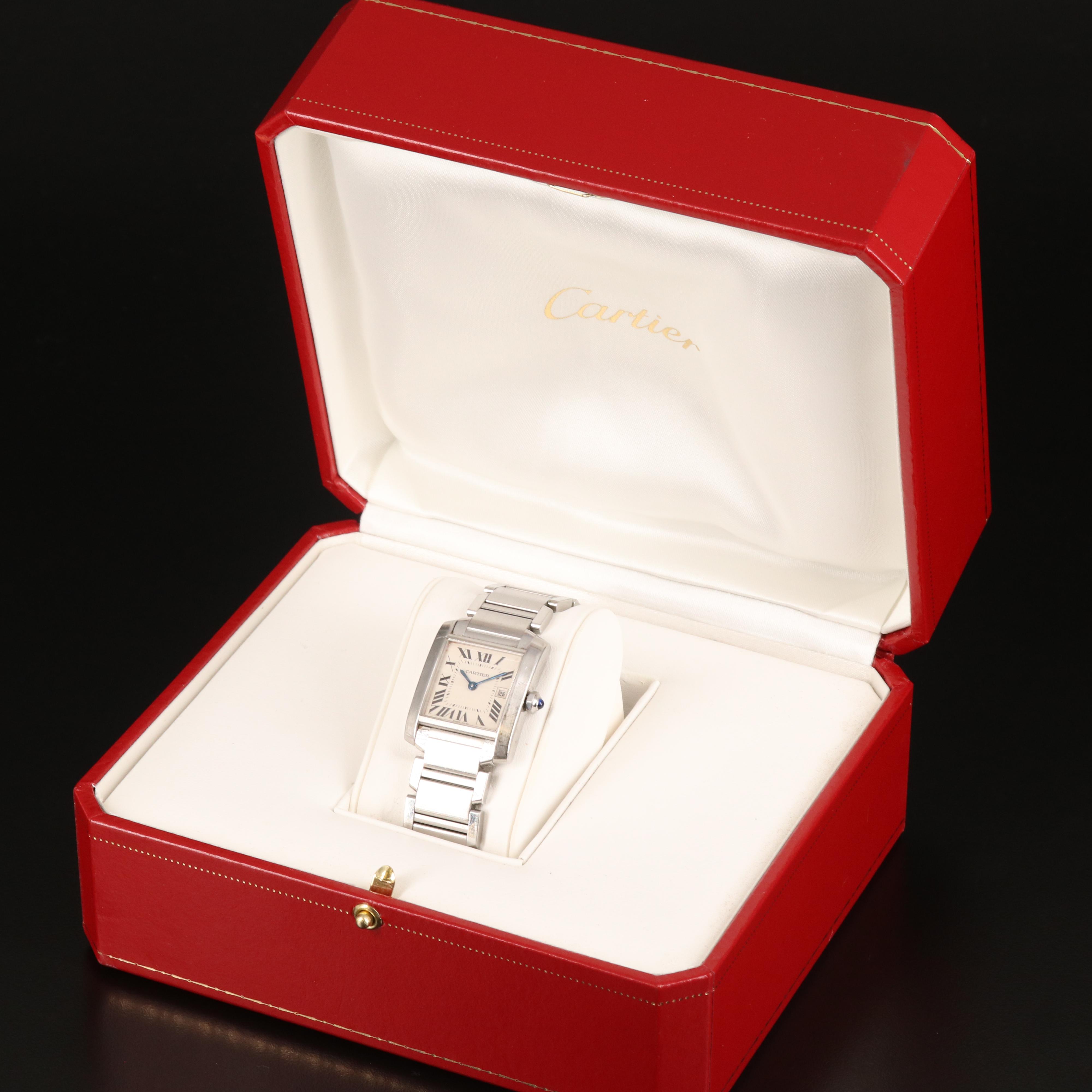 Cartier Tank Francaise Medium Stainless Steel Watch