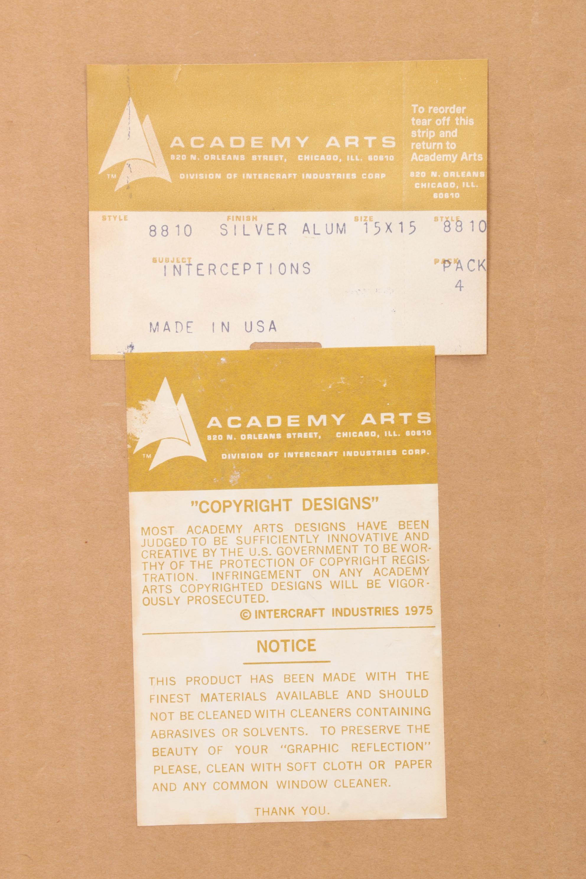 Academy Arts "Interceptions" Mirrored Wall Hangings