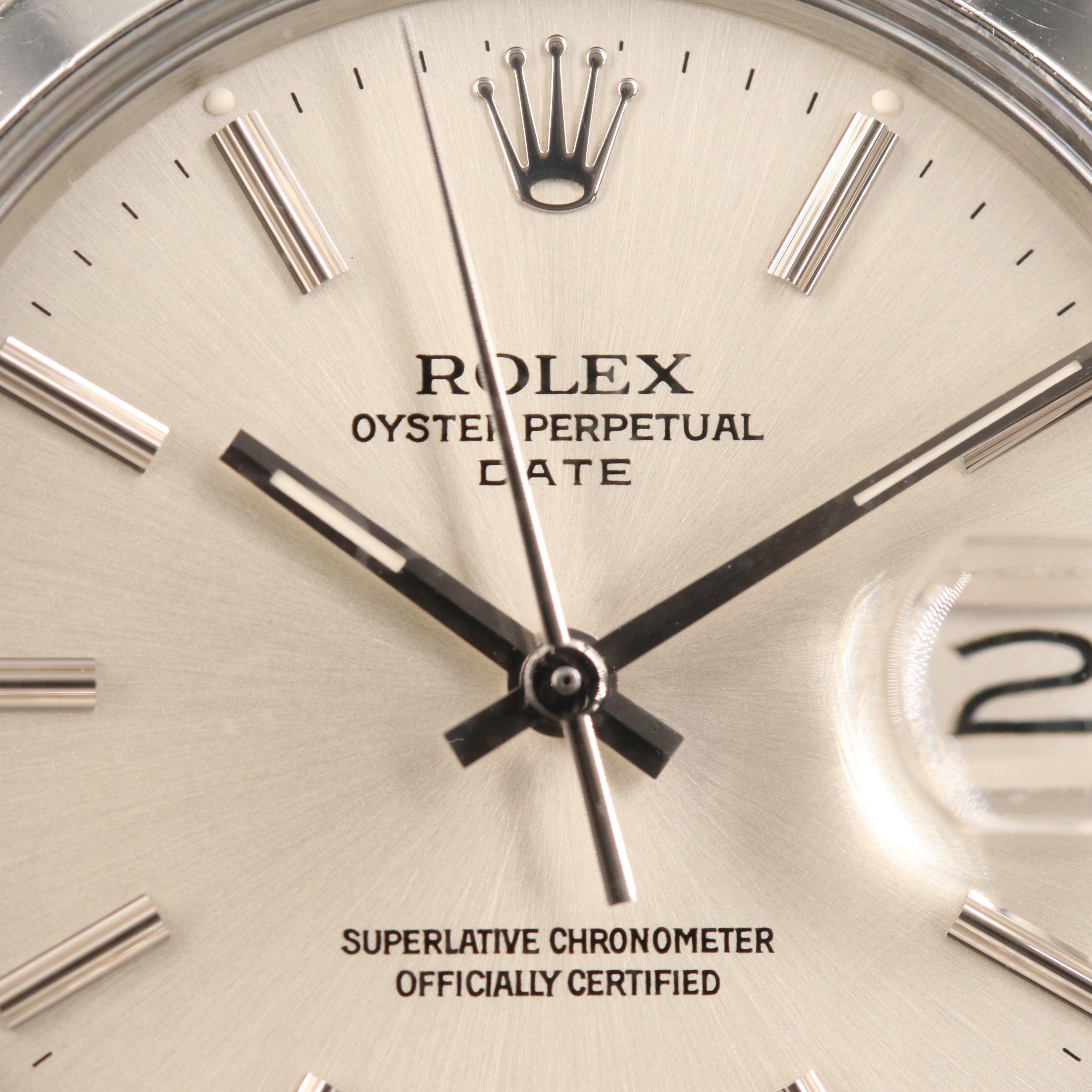 1977 Rolex Oyster Perpetual Date Stainless Steel Watch