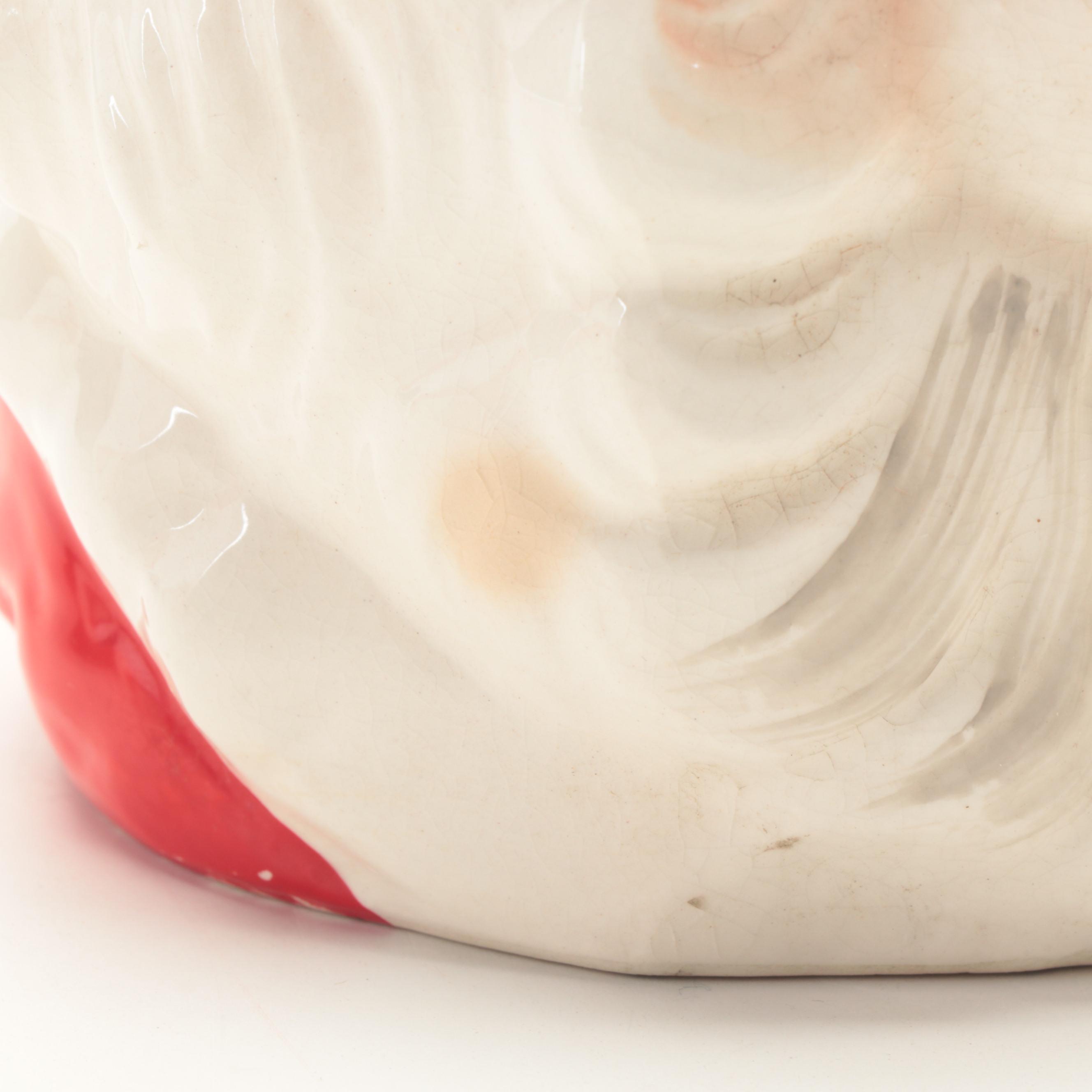 Japanese Ceramic Santa Pitcher with Mugs, Mid-20th Century