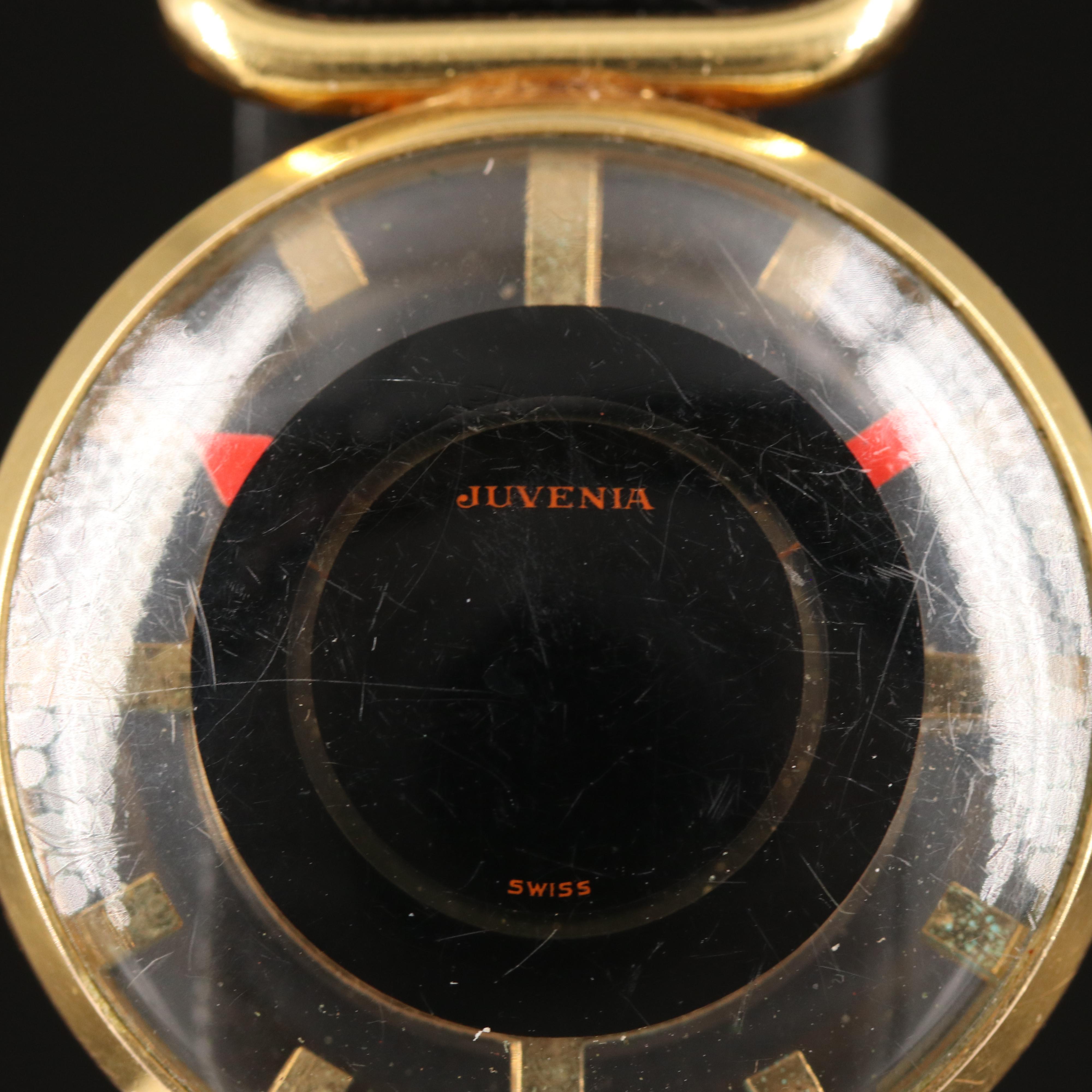 Swiss Juvenia Skeleton Mystery Dial Watch