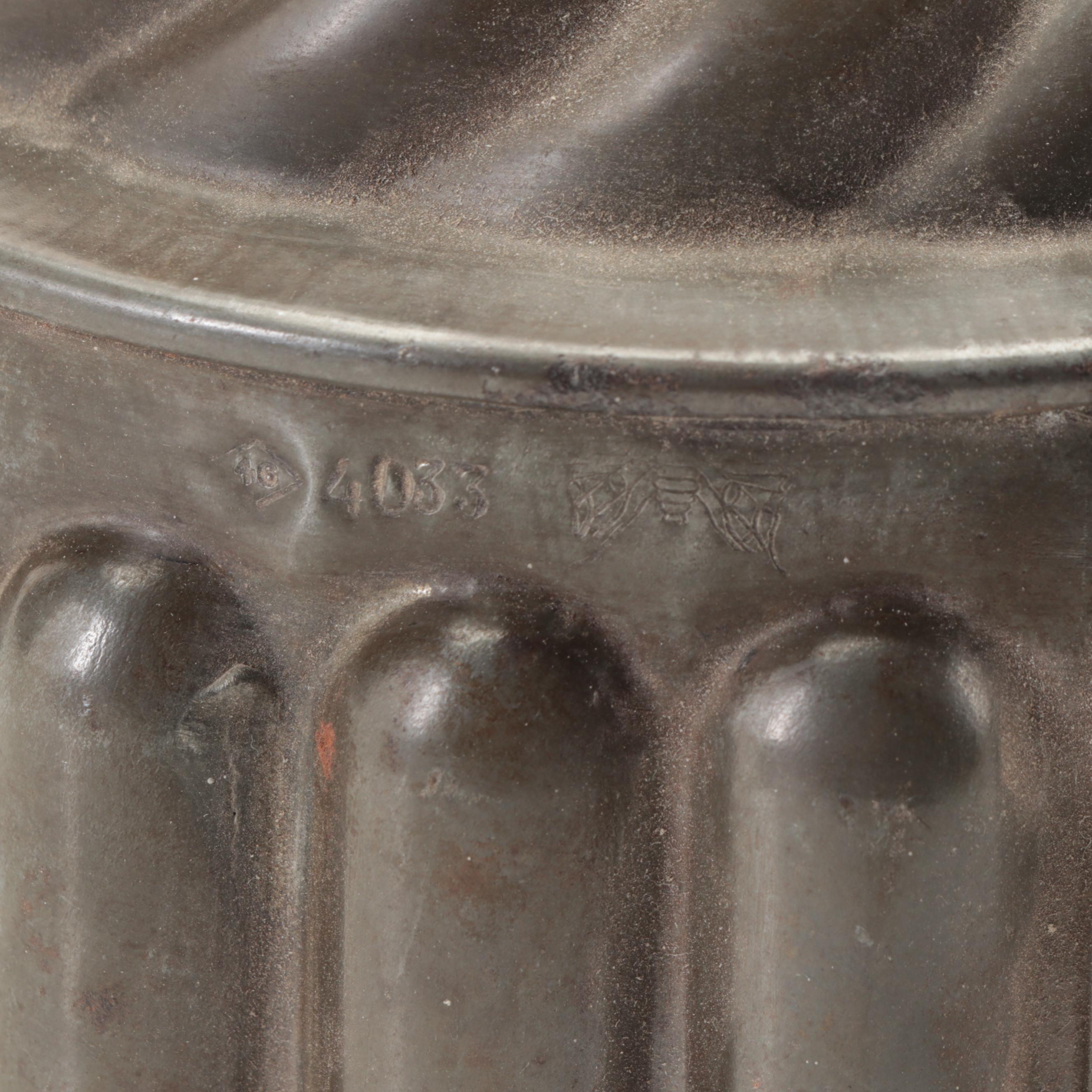 French Tin Lined Copper and Tin Cake or Jelly Molds, Late 19th/ Early 20th C.