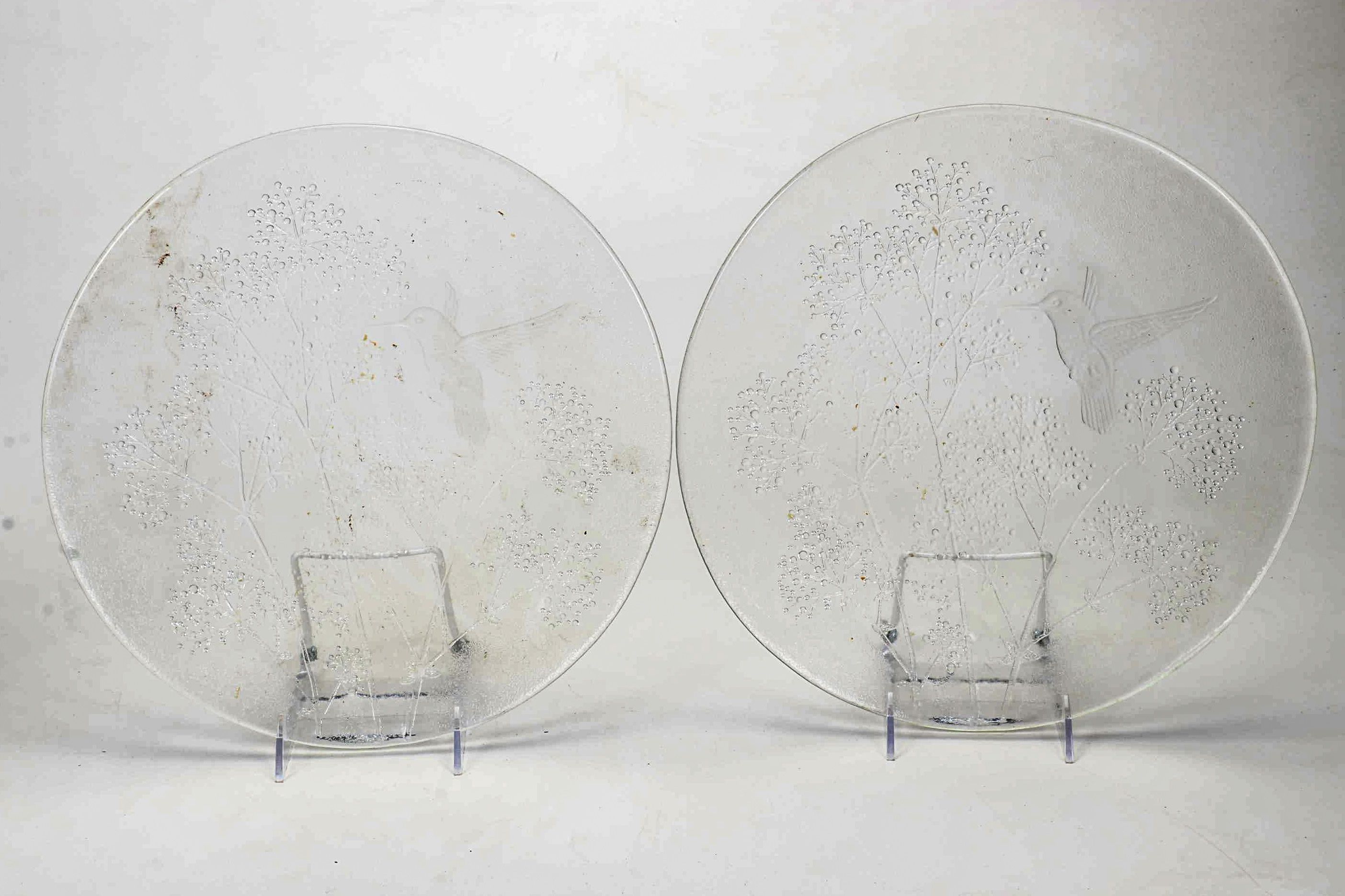 U.S.Commemorative Fine Art Gallery Porcelain Birds & LE. Smith Glass Plates