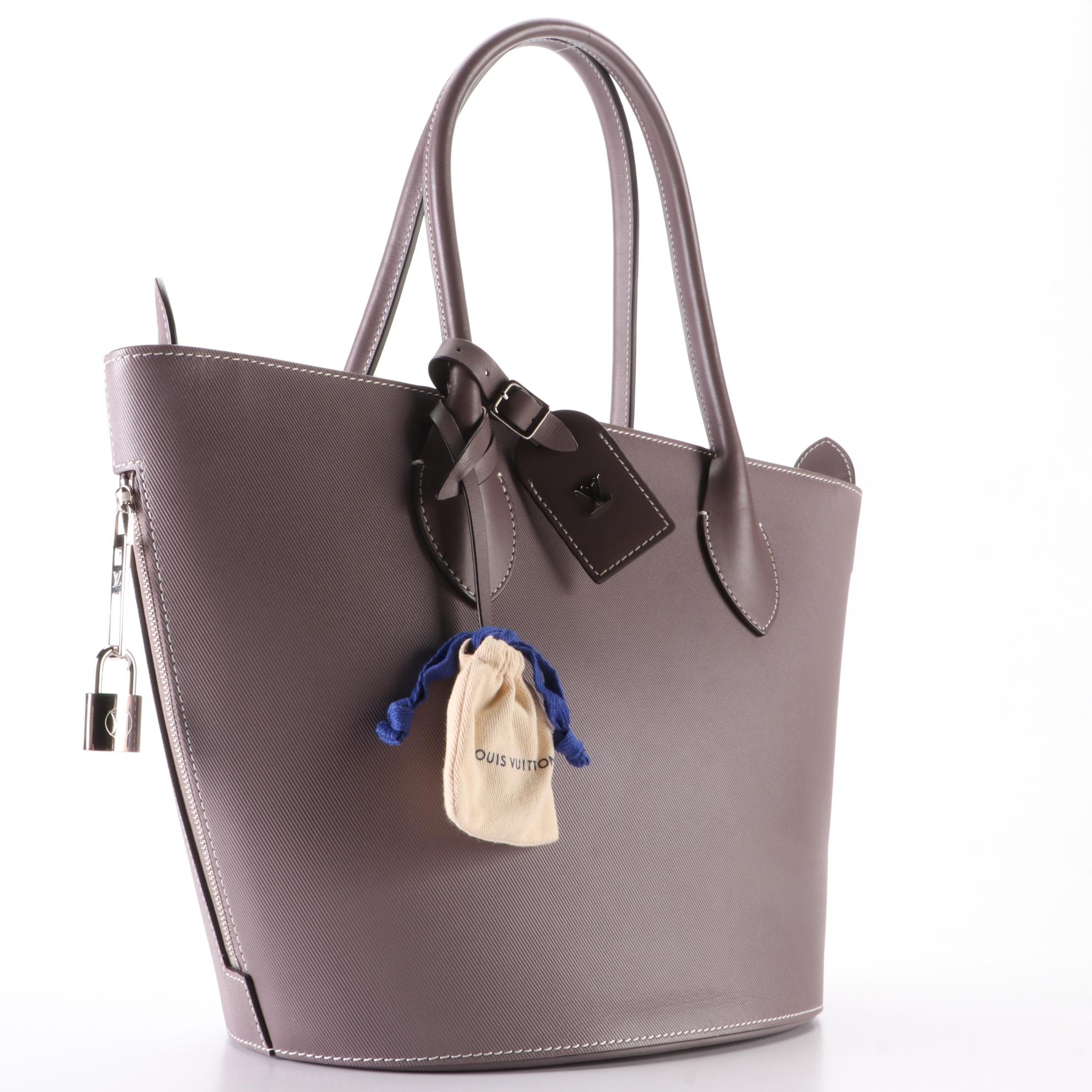 Louis Vuitton Holdall Tote in Veau Satin Leather