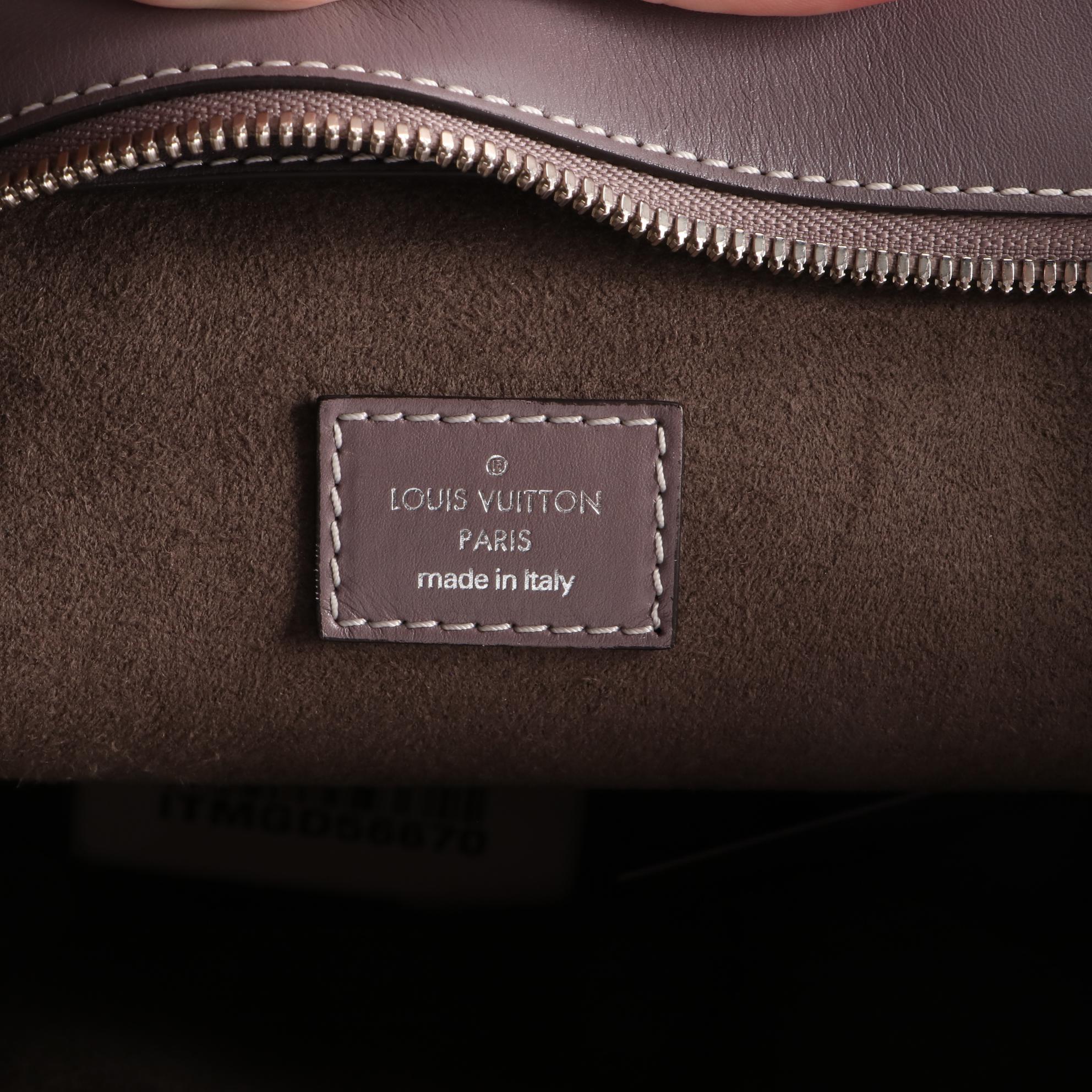 Louis Vuitton Holdall Tote in Veau Satin Leather