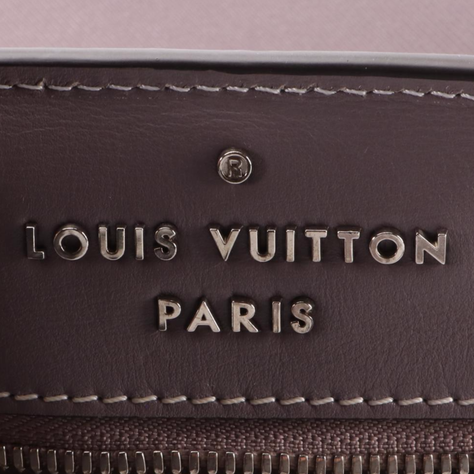 Louis Vuitton Holdall Tote in Veau Satin Leather