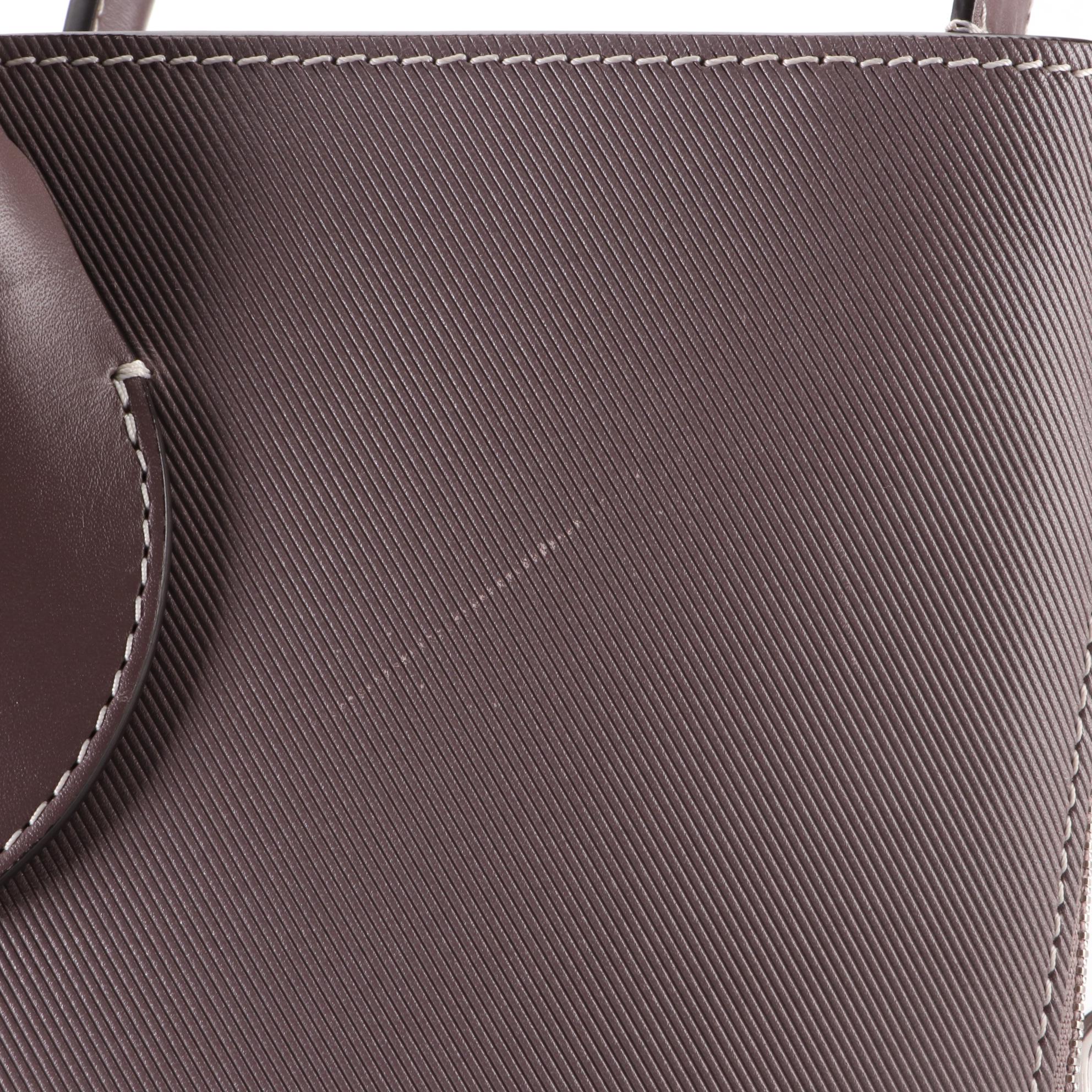 Louis Vuitton Holdall Tote in Veau Satin Leather