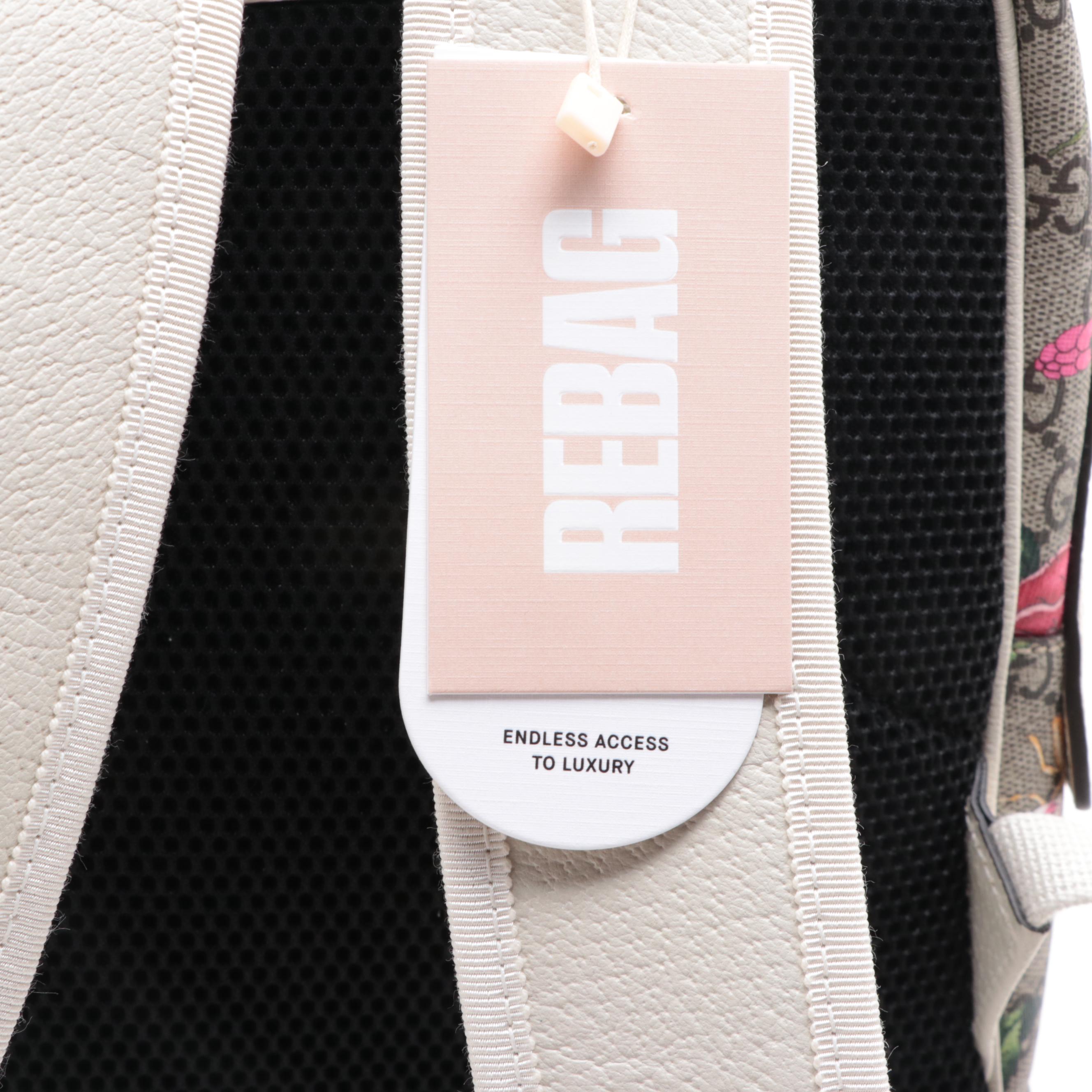 Gucci GG Supreme Flora Backpack Purse