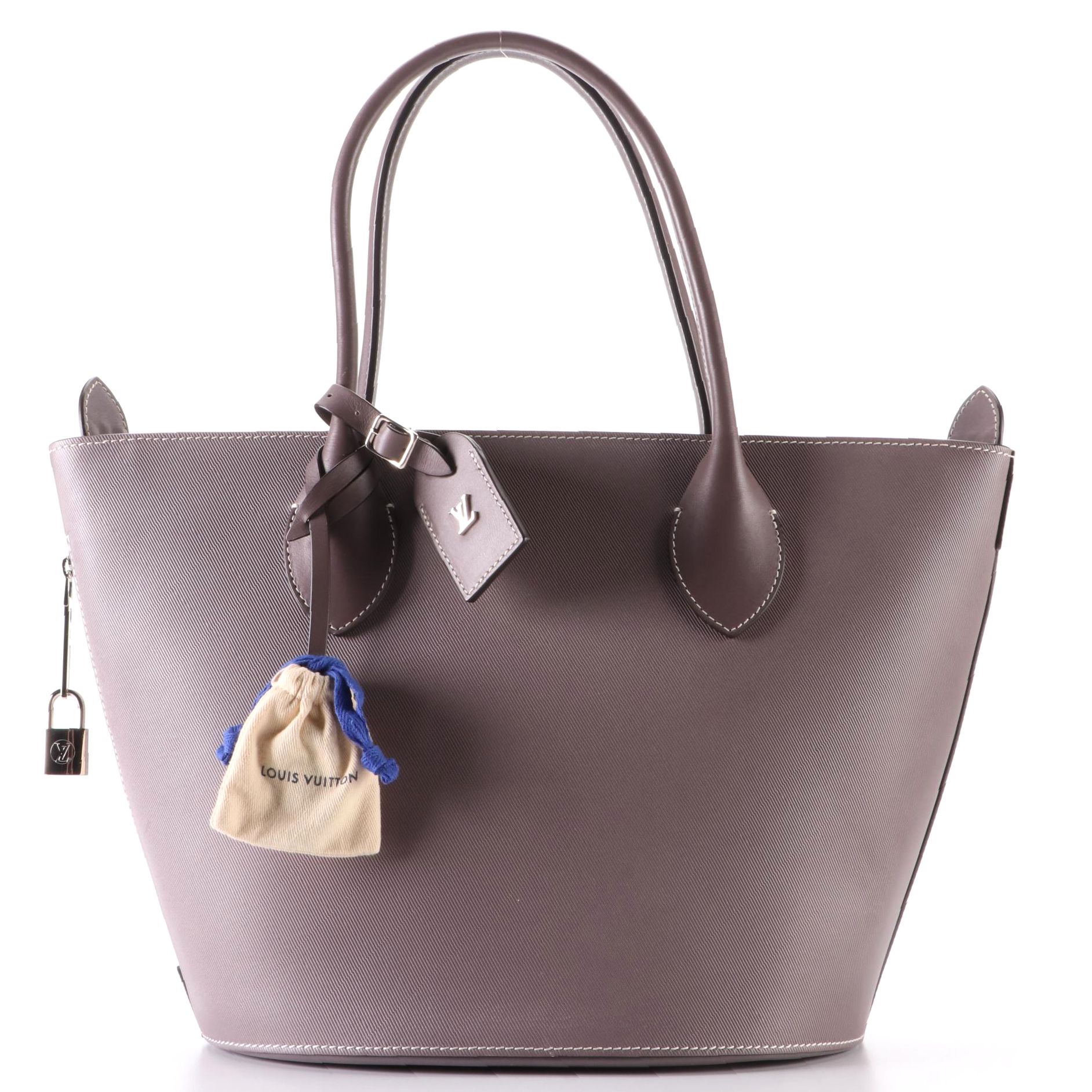Louis Vuitton Holdall Tote in Veau Satin Leather