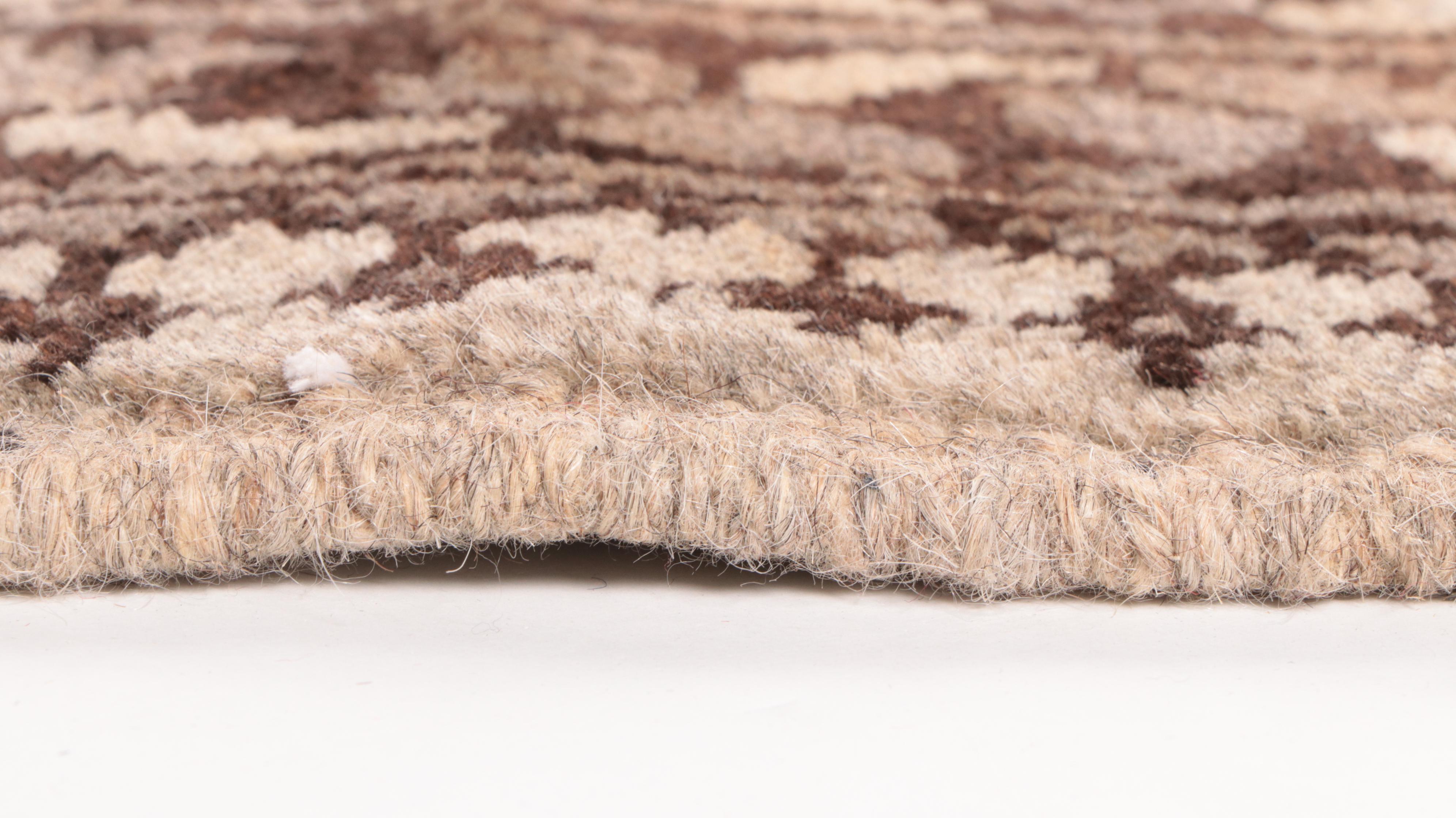 4'11 x 6'6 Hand-Knotted Afghan "Elephant Foot' Gul Accent Rug