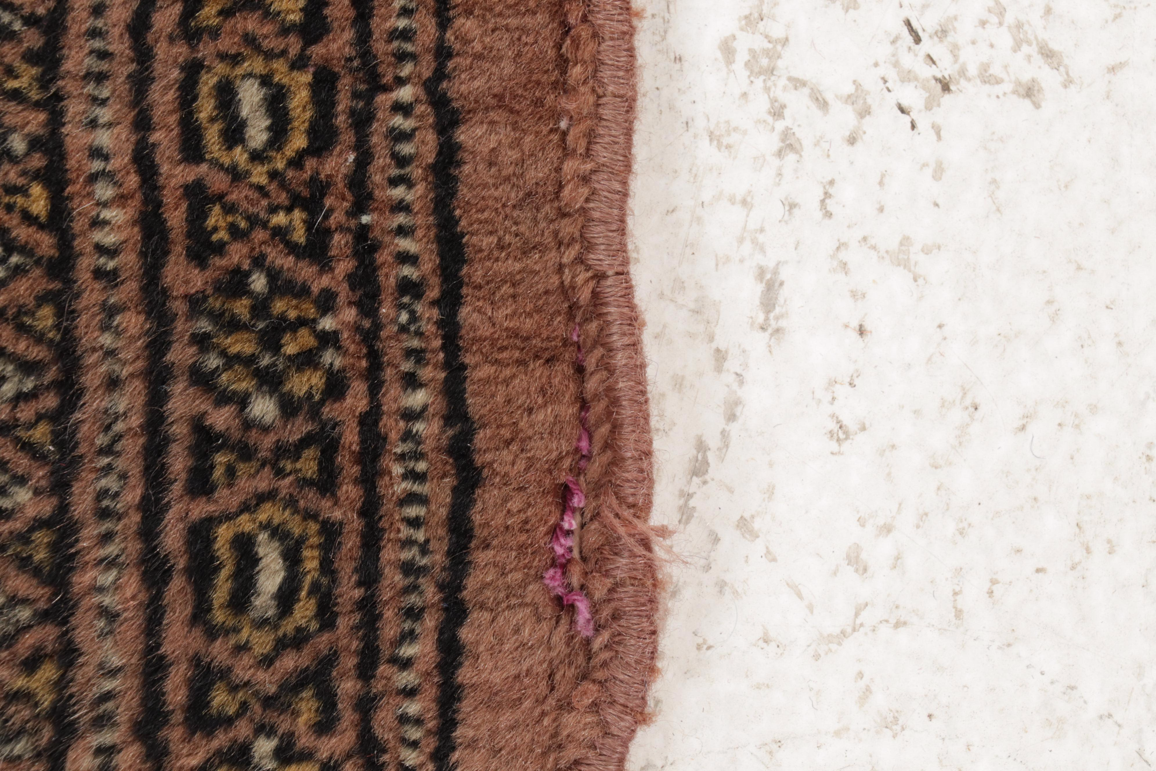 2'8 x 10'10 Hand-Knotted Pakistani Turkmen Bokhara Runner, 1990s