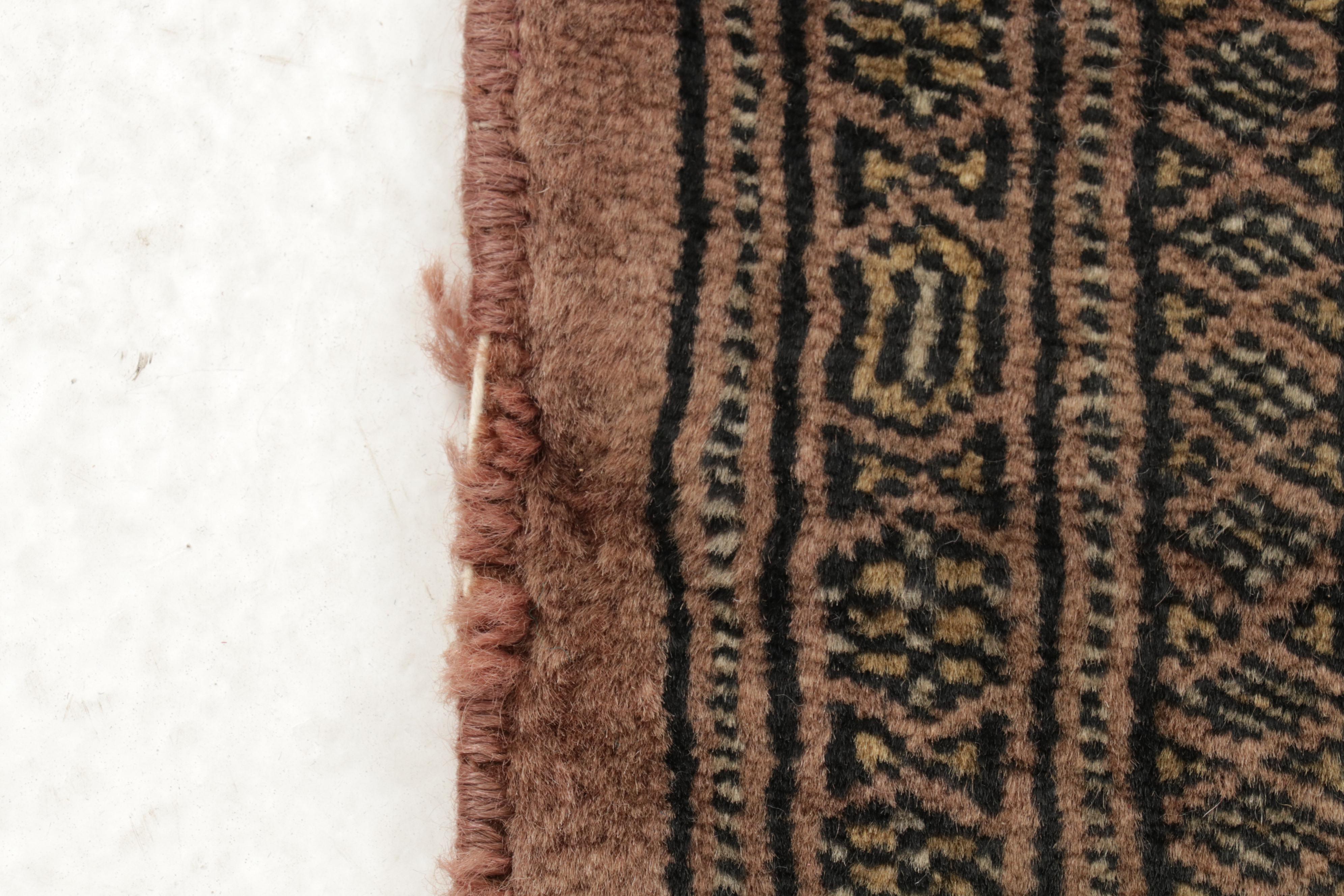 2'8 x 10'10 Hand-Knotted Pakistani Turkmen Bokhara Runner, 1990s