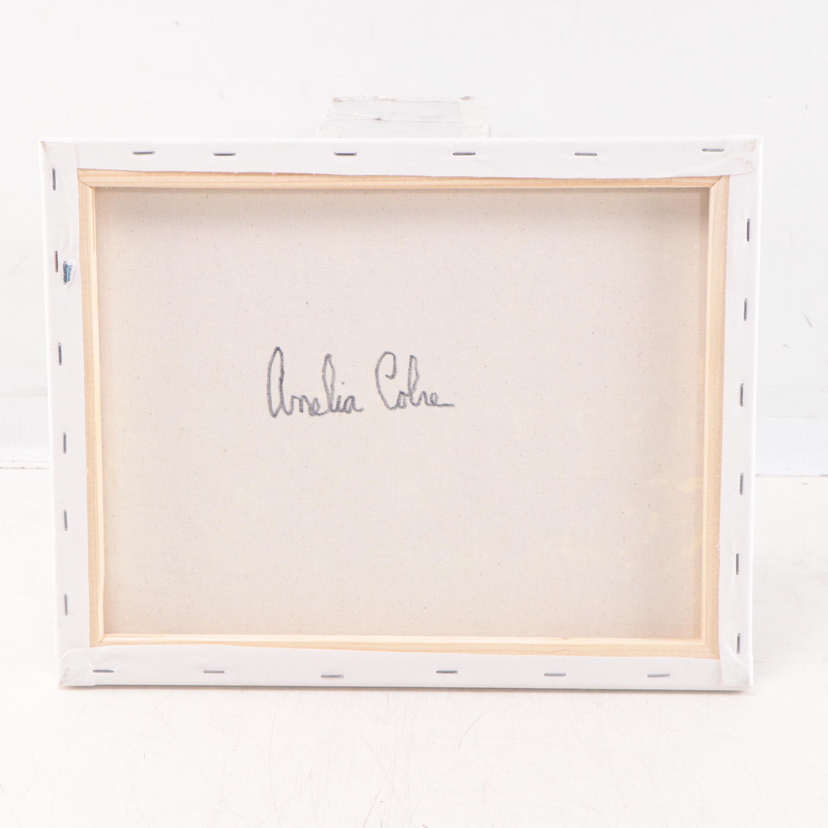 Amelia Colne Floral Acrylic Painting, 21st Century