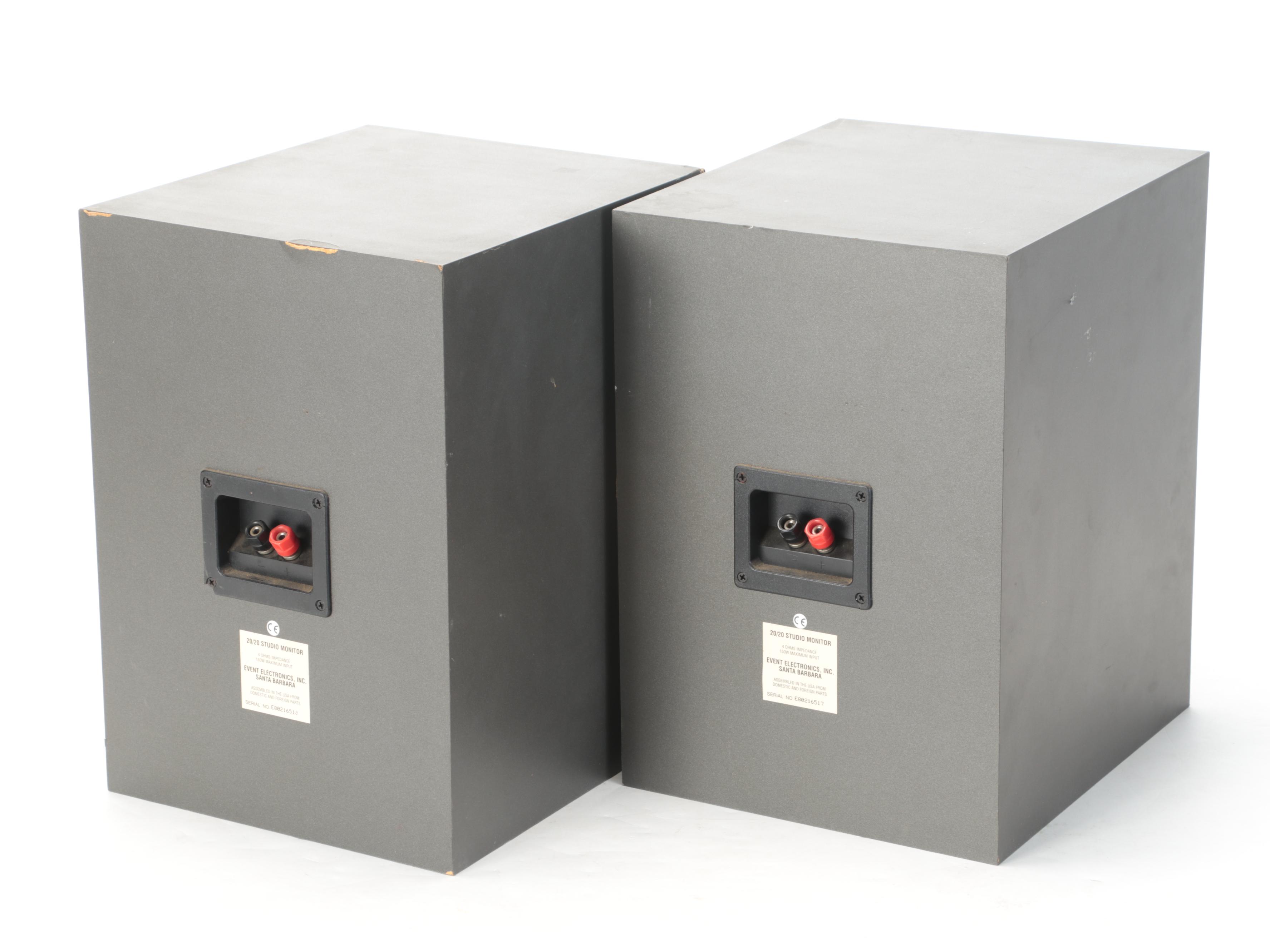 Event 20/20 Studio Monitor Speakers and Infinity Reference One Speakers