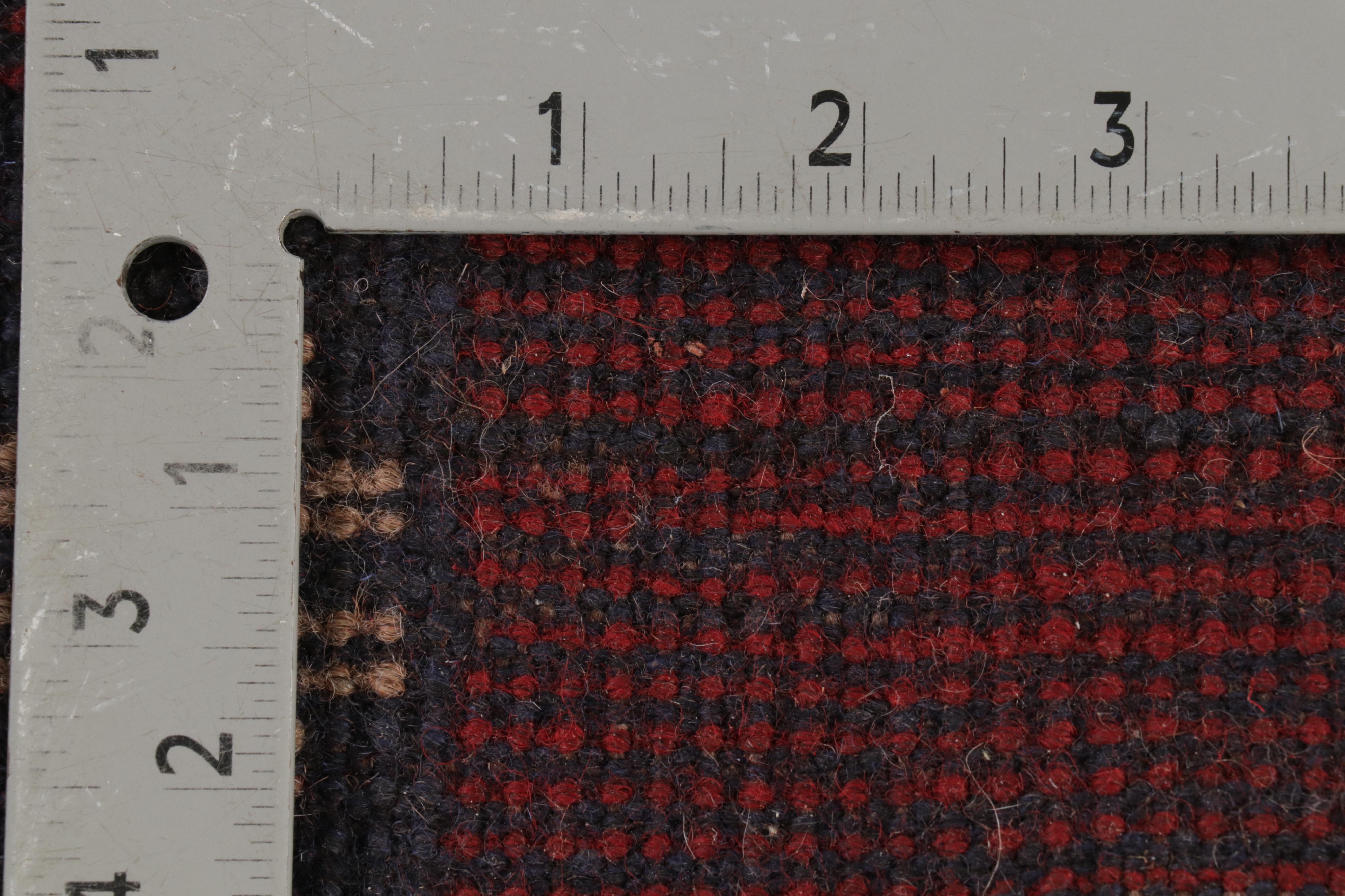 2'6 x 4'6 Hand-Knotted Afghan Turkmen Rug, 2000s