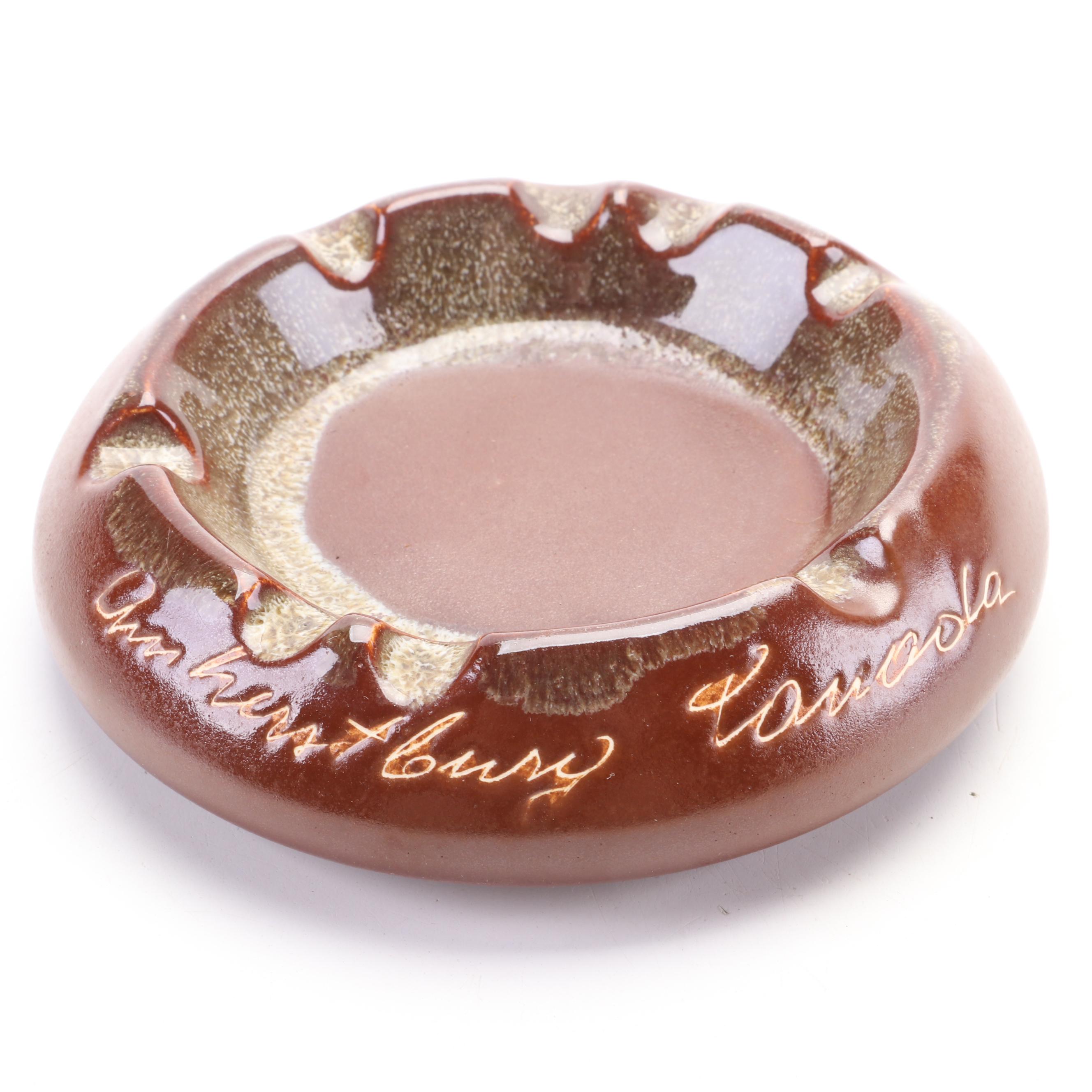 McMaster with Other Ashtrays, Musical Cigarette Box and Shoe Figurine