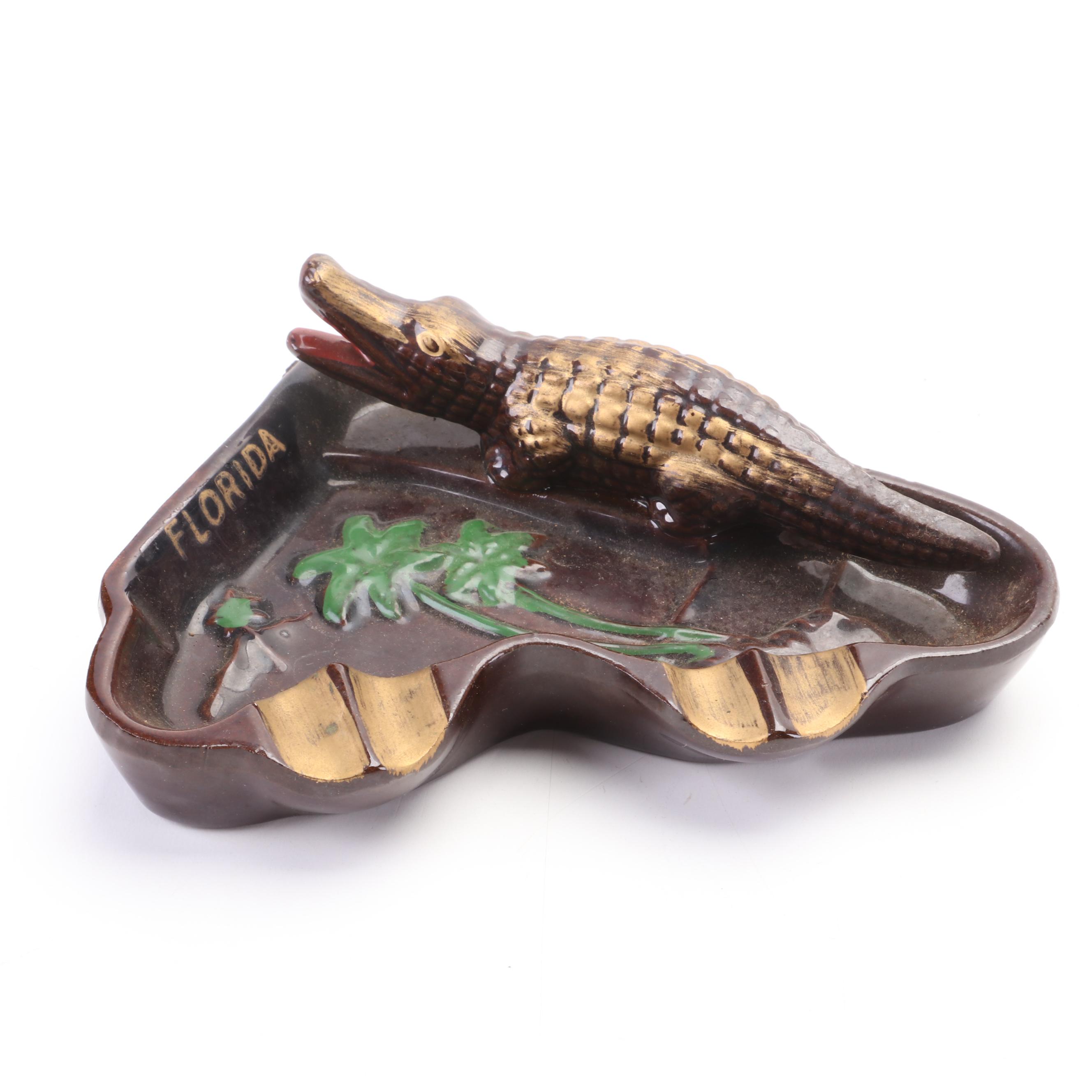 McMaster with Other Ashtrays, Musical Cigarette Box and Shoe Figurine