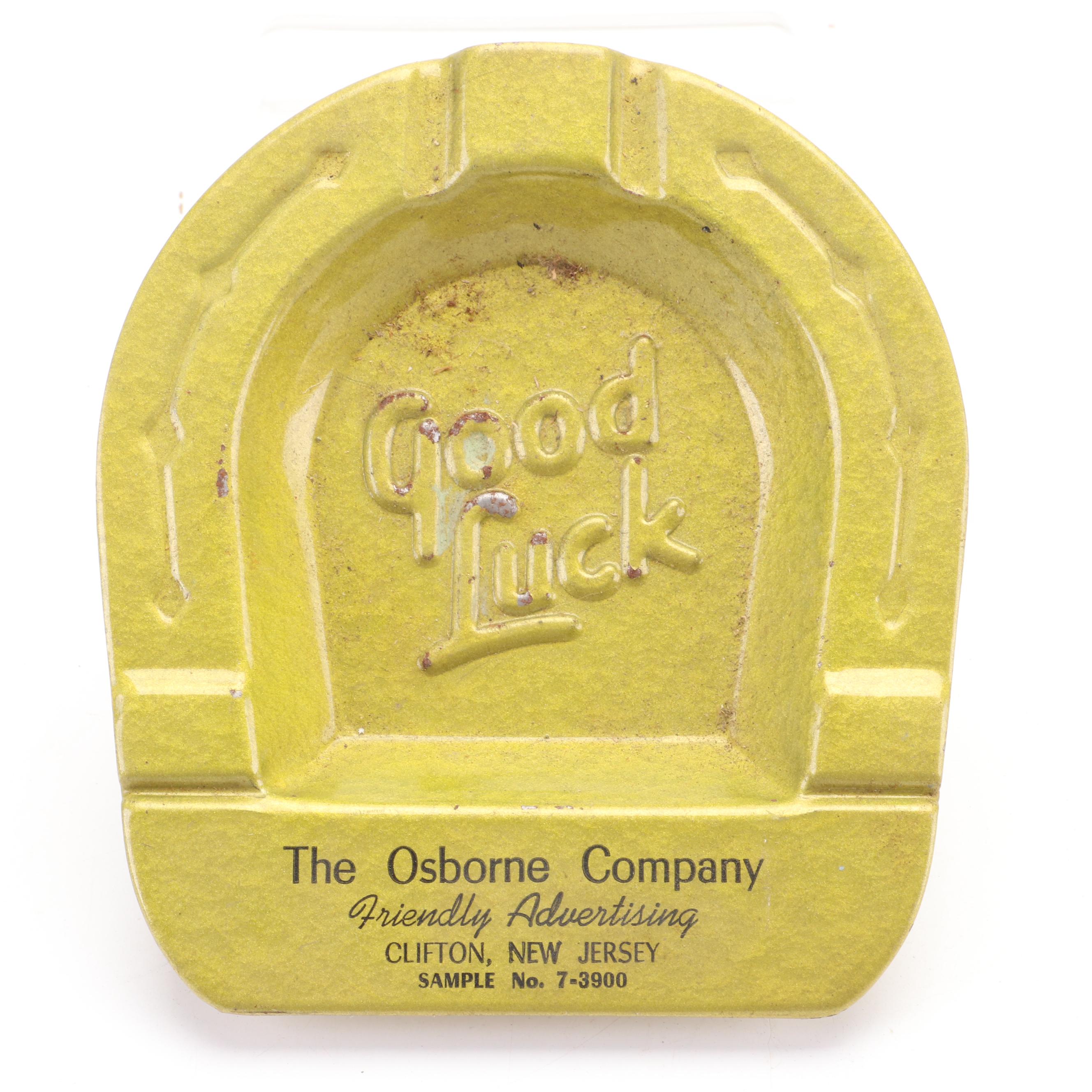 McMaster with Other Ashtrays, Musical Cigarette Box and Shoe Figurine