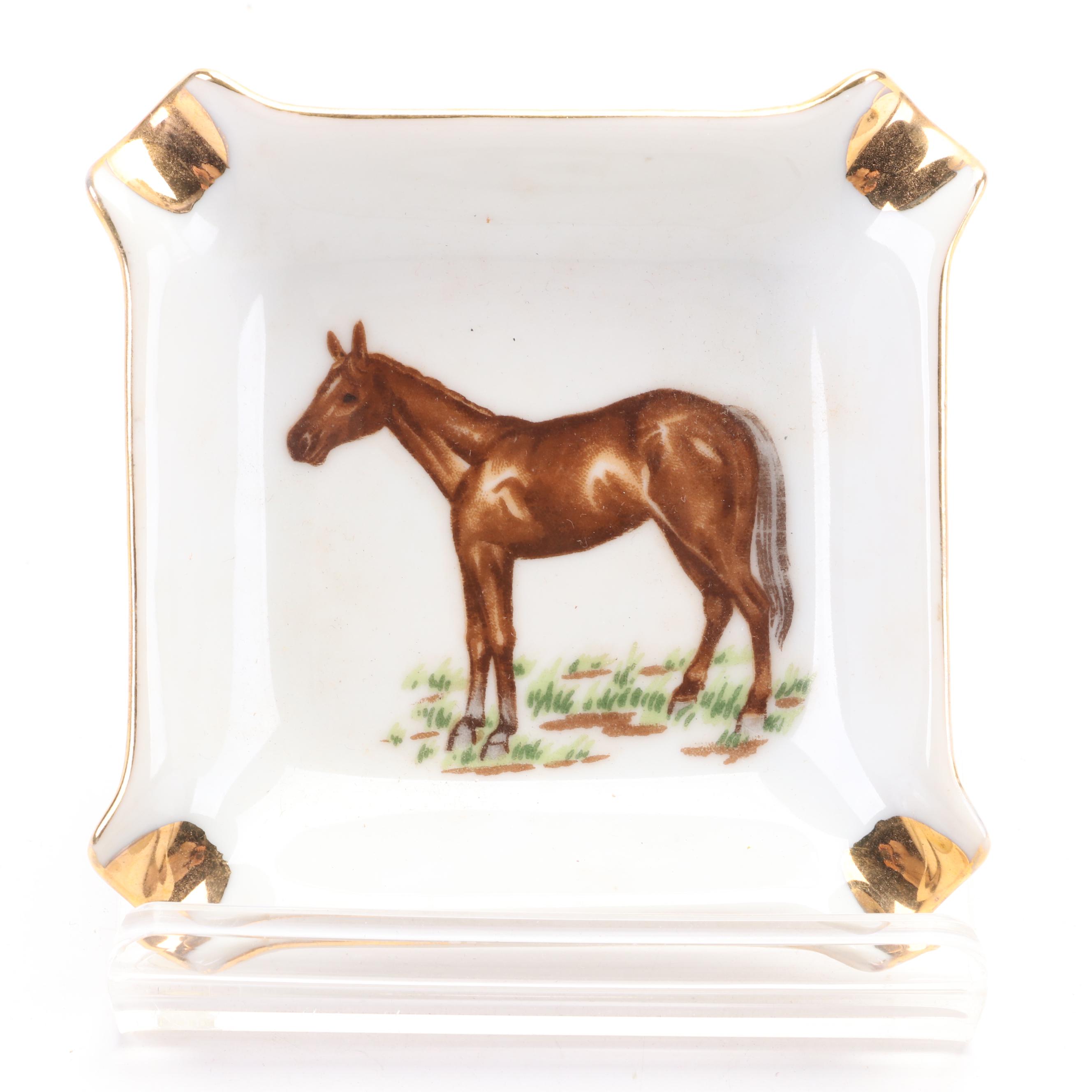 McMaster with Other Ashtrays, Musical Cigarette Box and Shoe Figurine