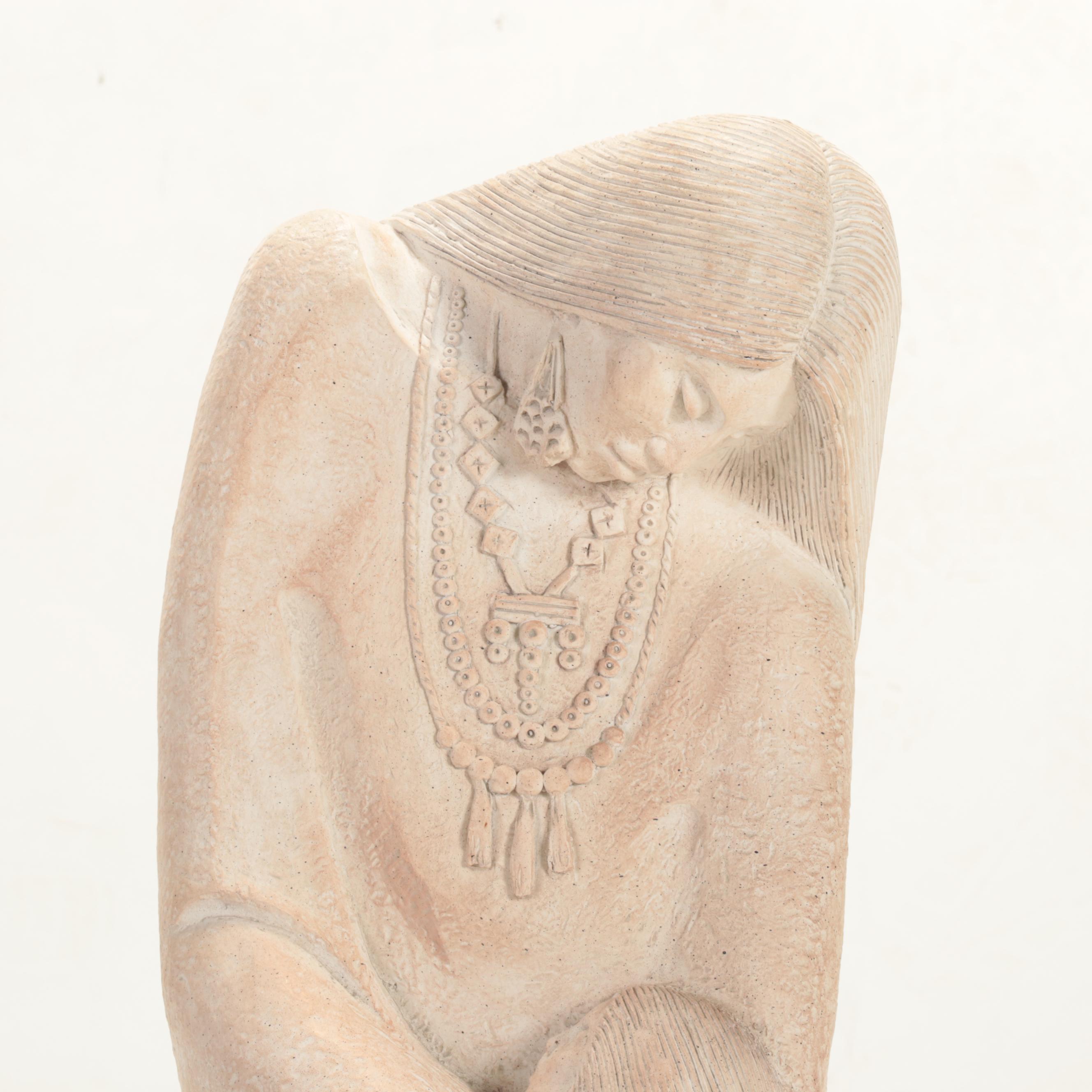 Austin Productions "Acoma" Mother and Child Statue, 1988