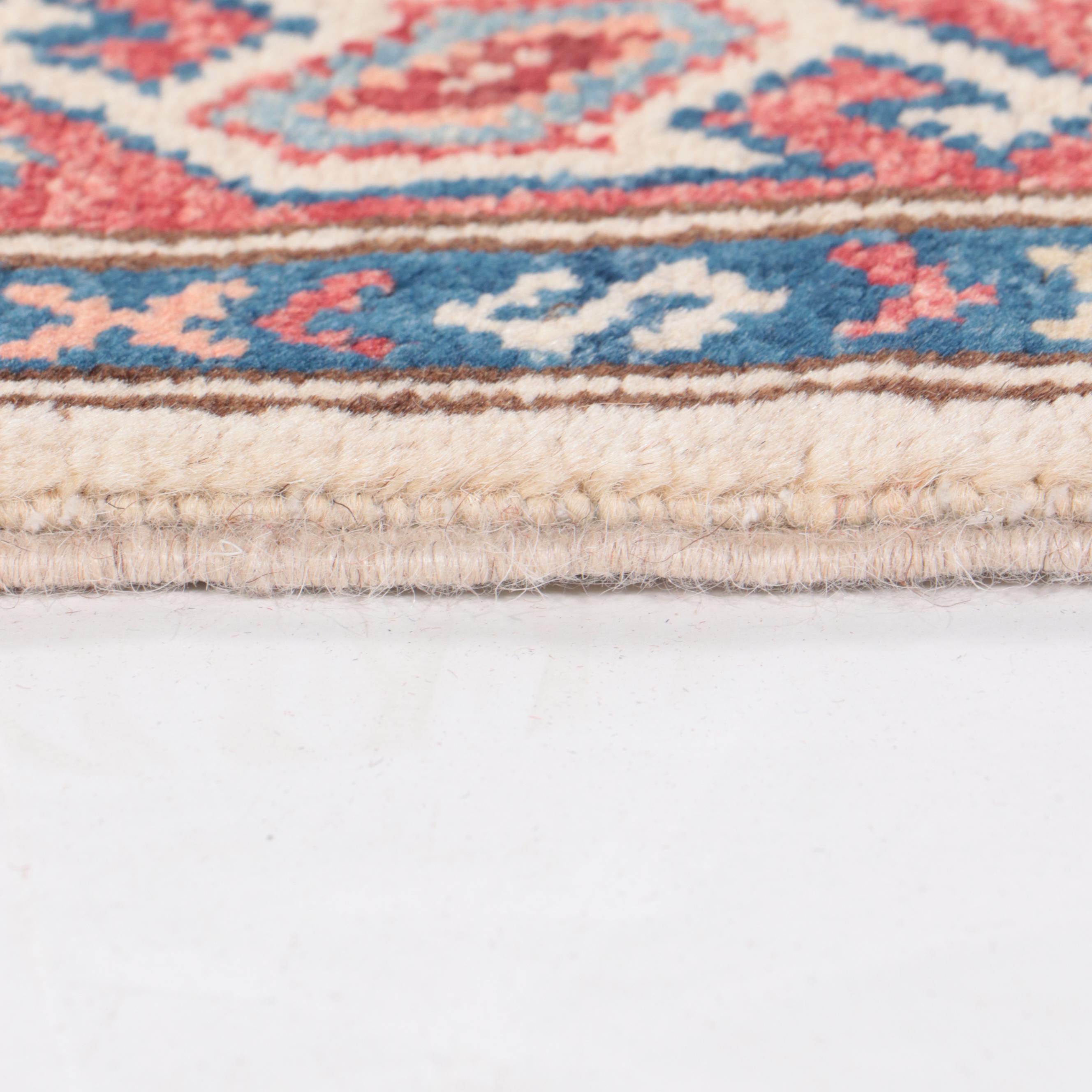 2'7 x 7'8 Hand-Knotted Pakistani Kazak-Style Carpet Runner