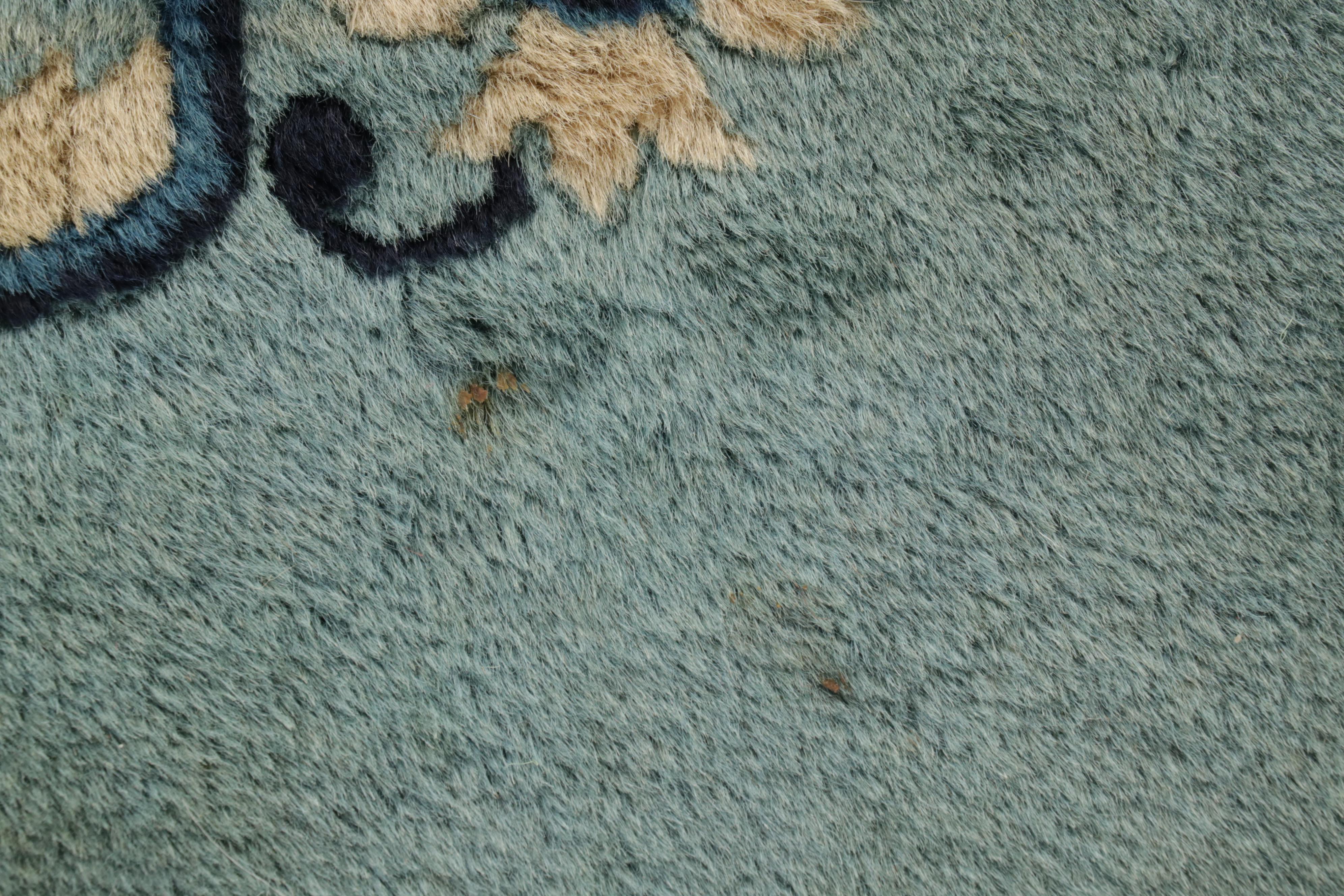 2'3 x 4'2 Hand-Knotted Chinese Peking Rug, 1970s