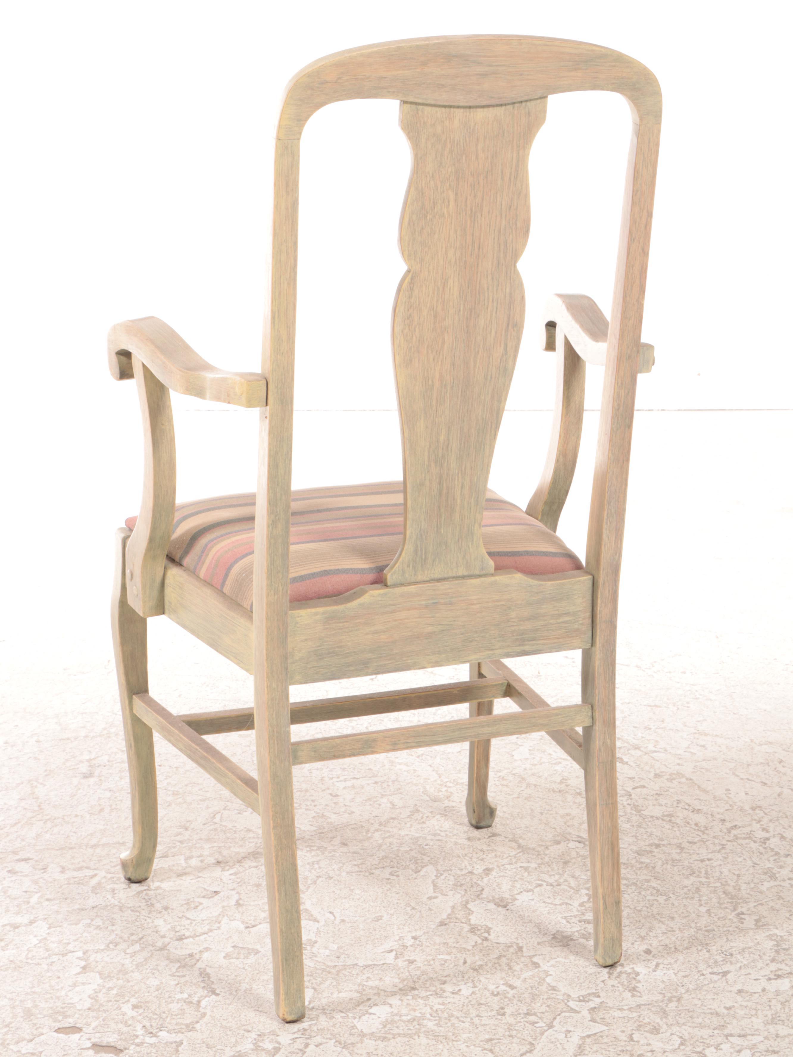 Six Hickory Chair Manufacturing Co. Colonial Revival Painted Dining Chairs